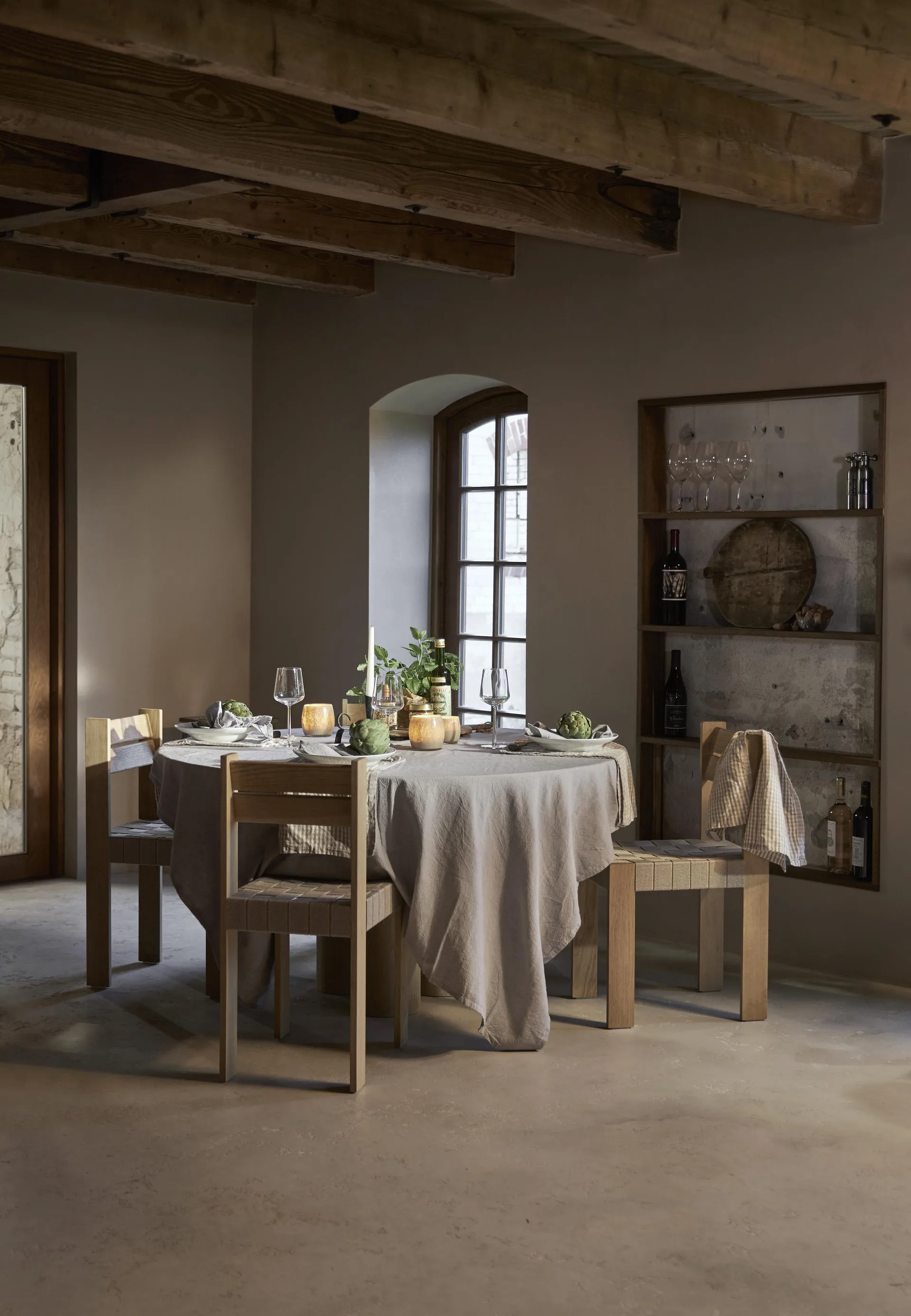 Goya waxinelichtjeshouder Ø10 cm, Wit Boel & Jan