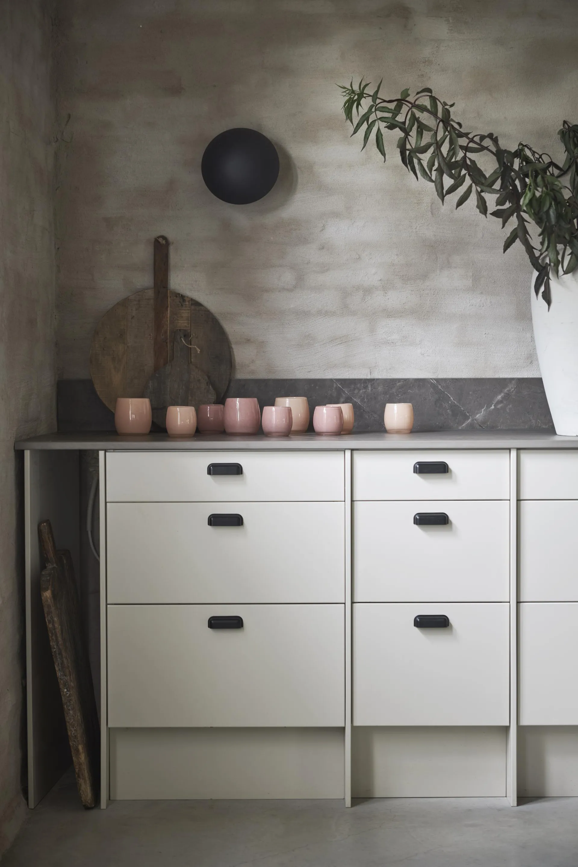 Goya waxinelichtjeshouder Ø8 cm, Abrikoos Boel & Jan