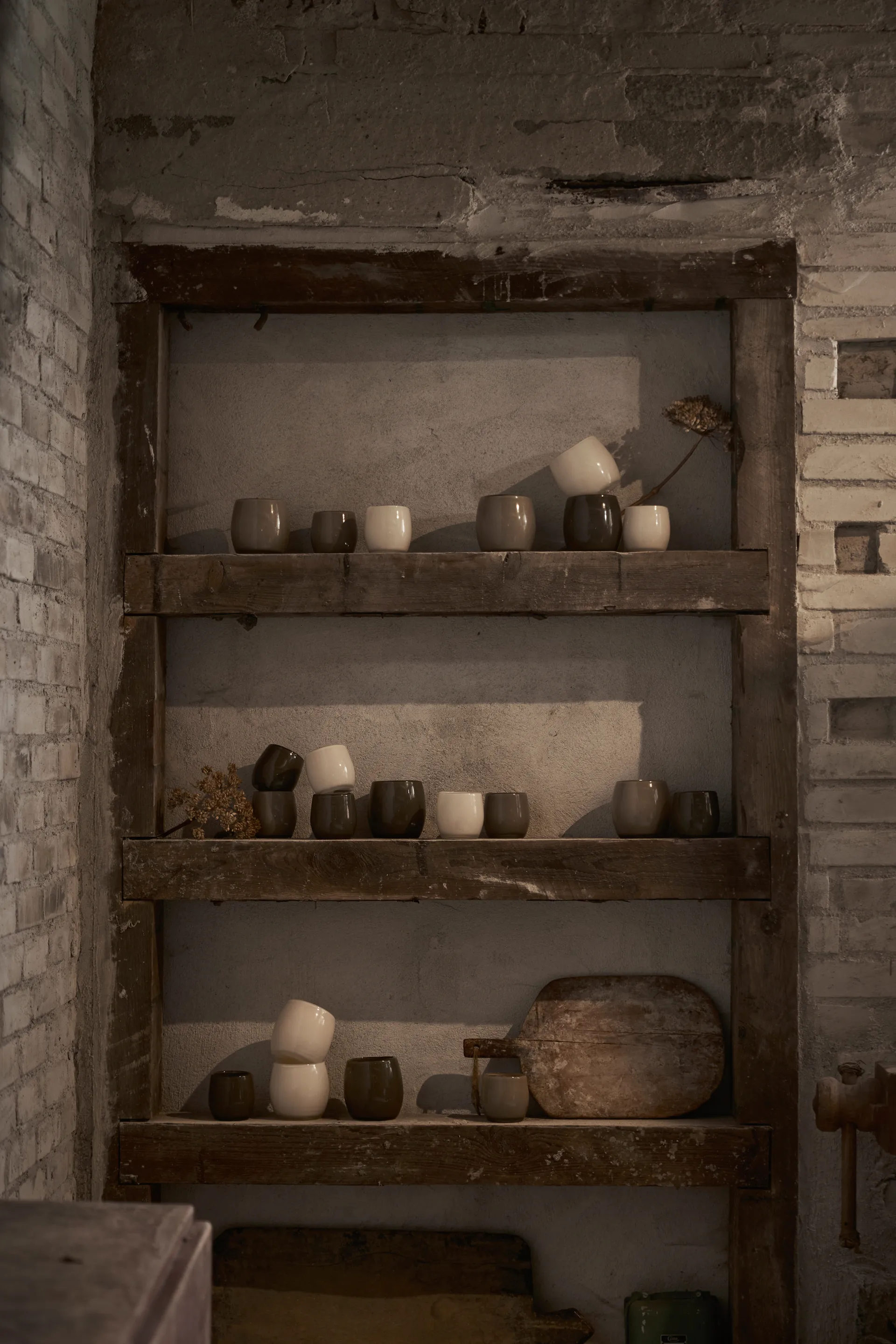 Goya waxinelichtjeshouder Ø8 cm, Wit Boel & Jan