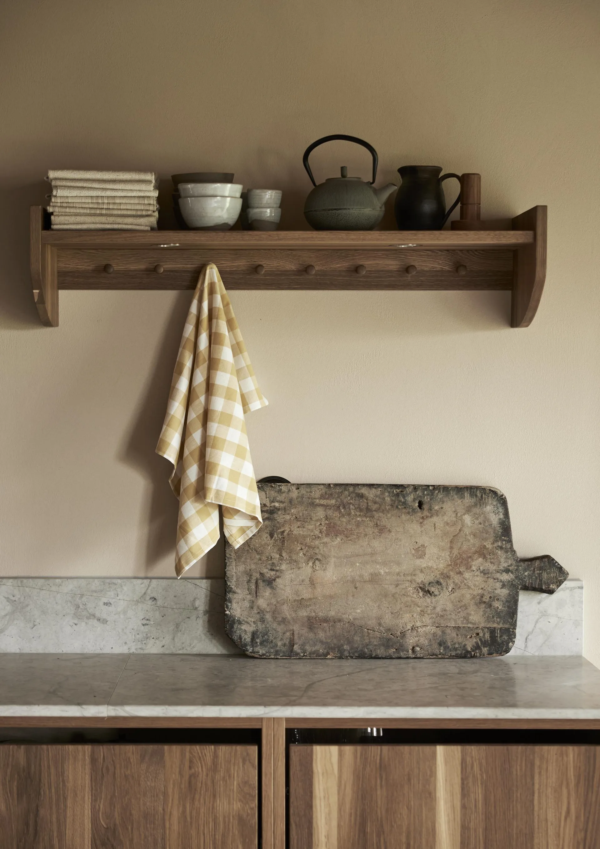 Grete keukenhanddoek 50x70 cm, Geel Boel & Jan