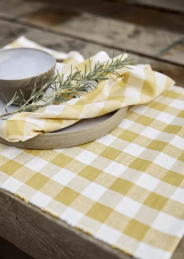 Grete placemat 35x45 cm - Geel - Boel & Jan