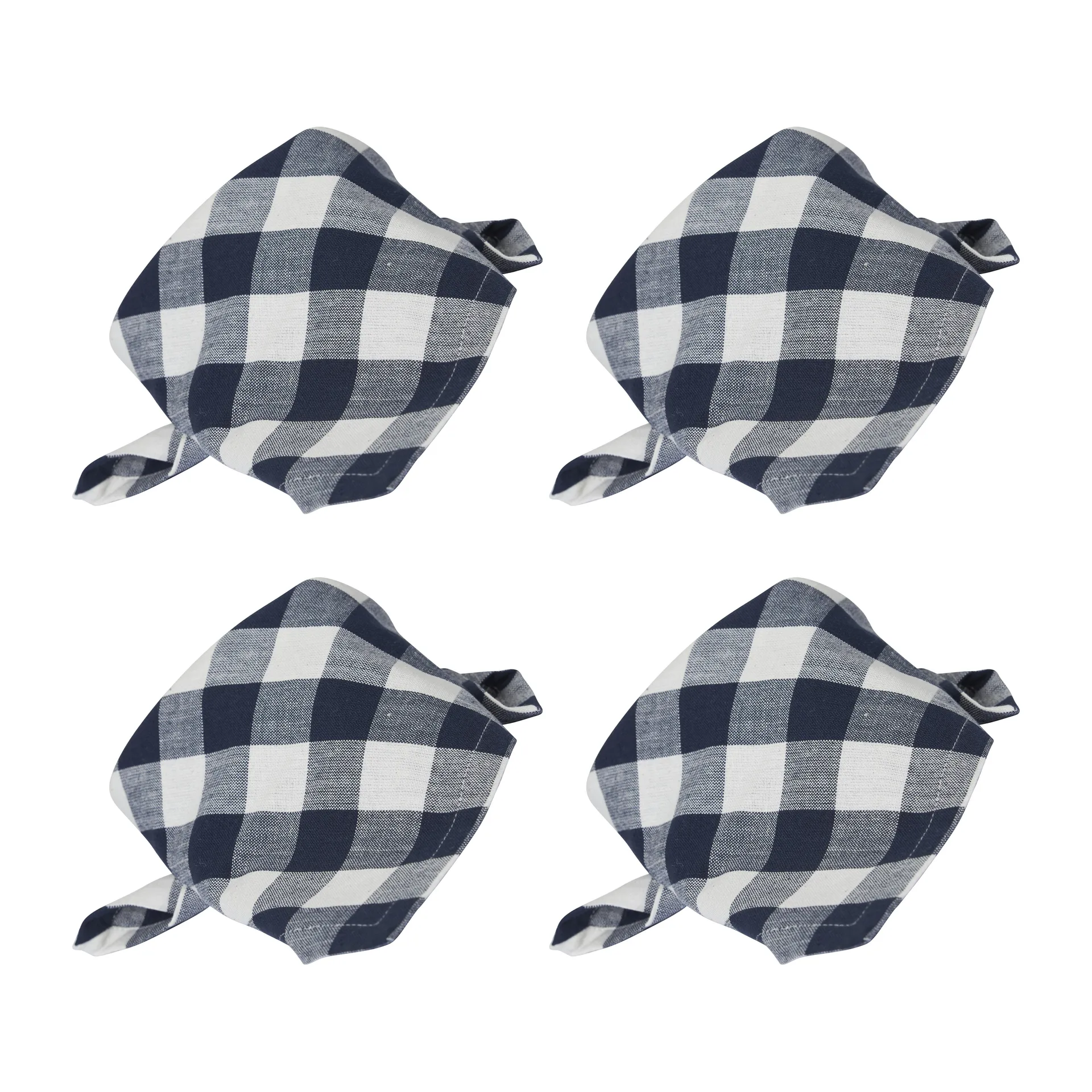 Grete servet 40x40 cm 4-pack, Blauw Boel & Jan