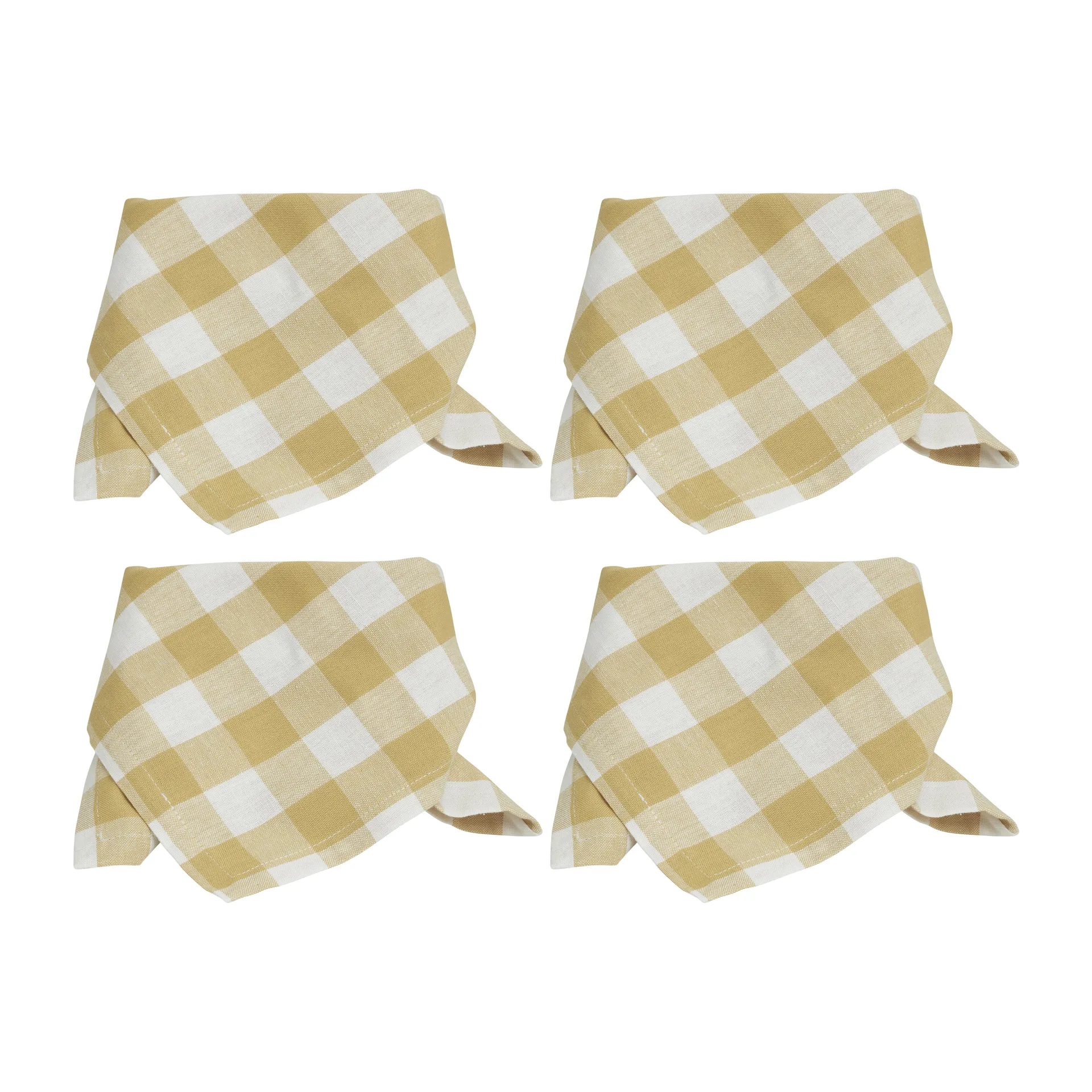 Grete servet 40x40 cm 4-pack, Geel Boel & Jan
