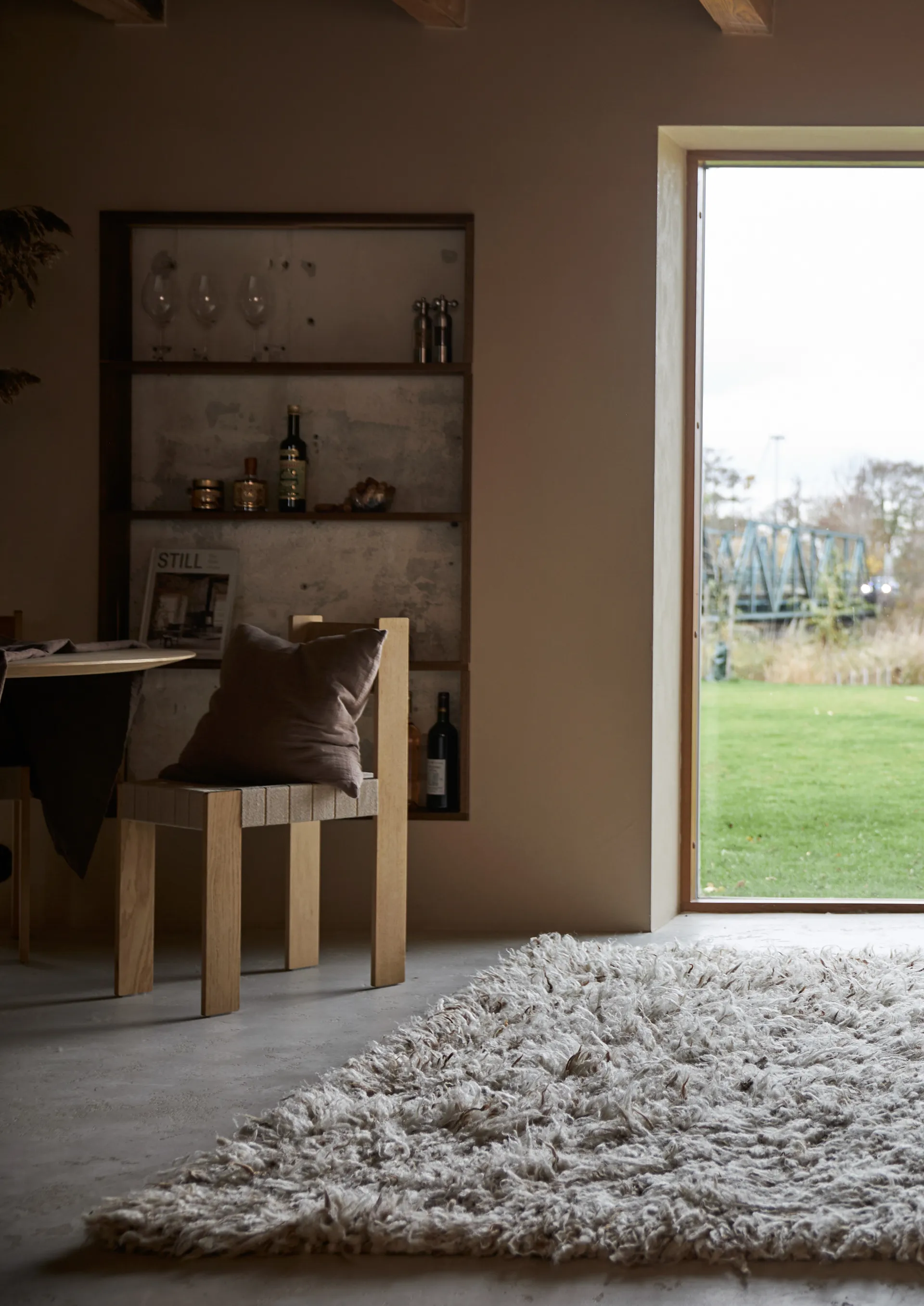 Louie vloerkleed 160x230 cm, Beige Boel & Jan