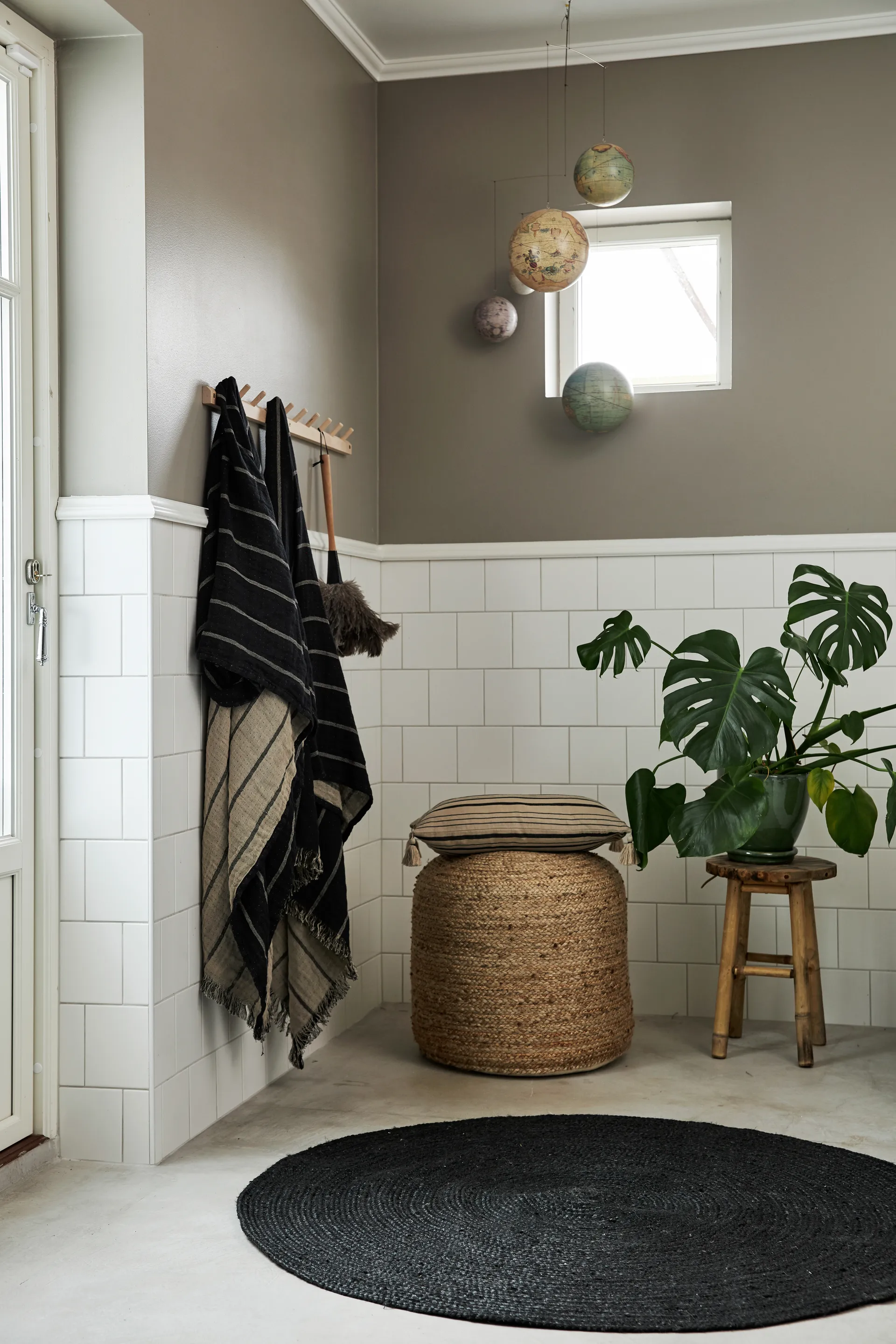 Merida jute vloerkleed rond, Ø120 cm Boel & Jan