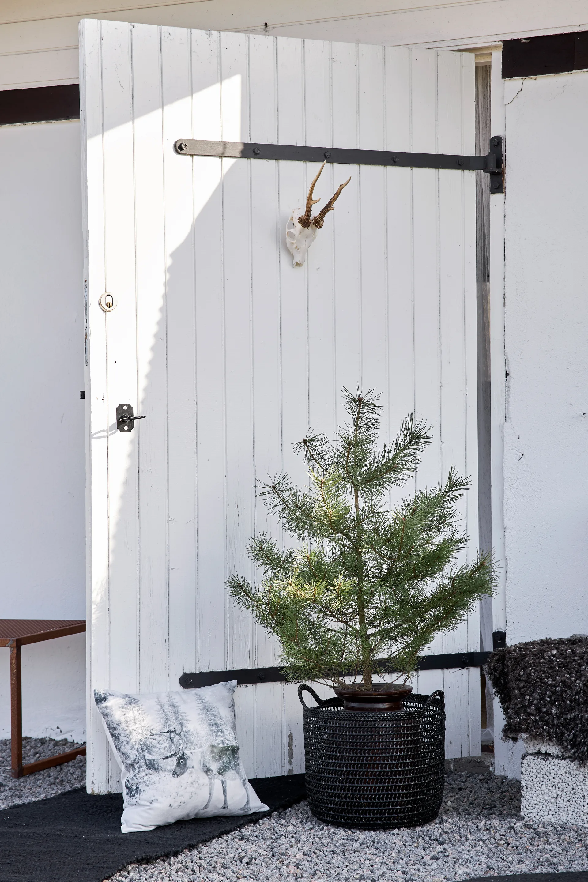 Merida jute vloerkleed zwart, 60x90 cm Boel & Jan