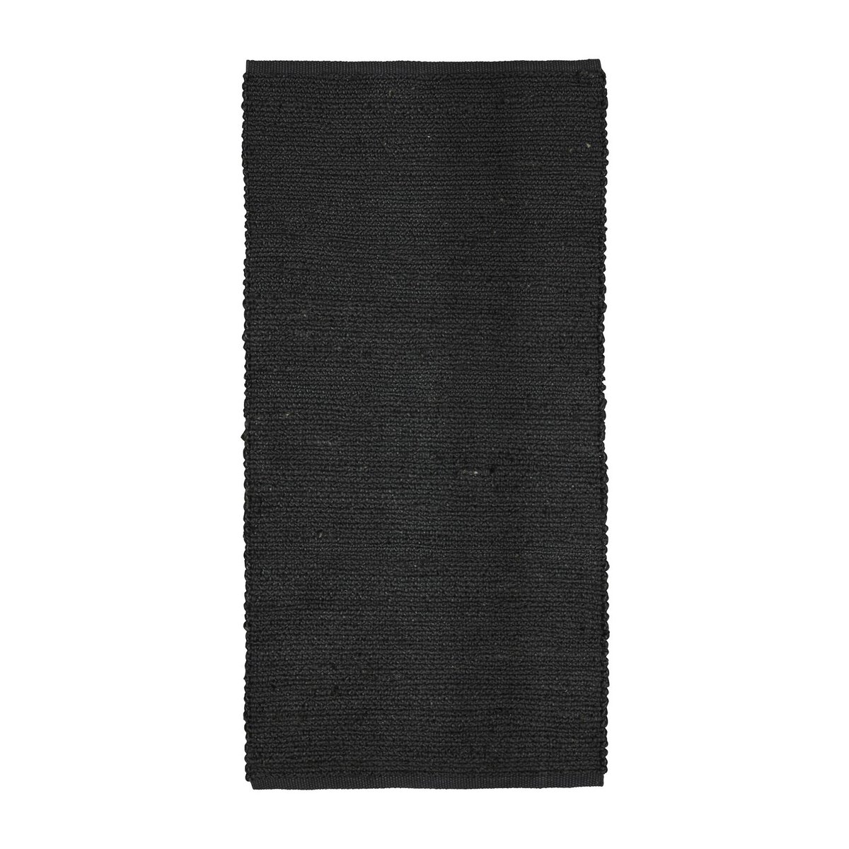 Boel & Jan Merida jute vloerkleed zwart 70x140 cm | Scandinavisch Interieur | Vloerkleden van natuurlijke vezels | Zwart