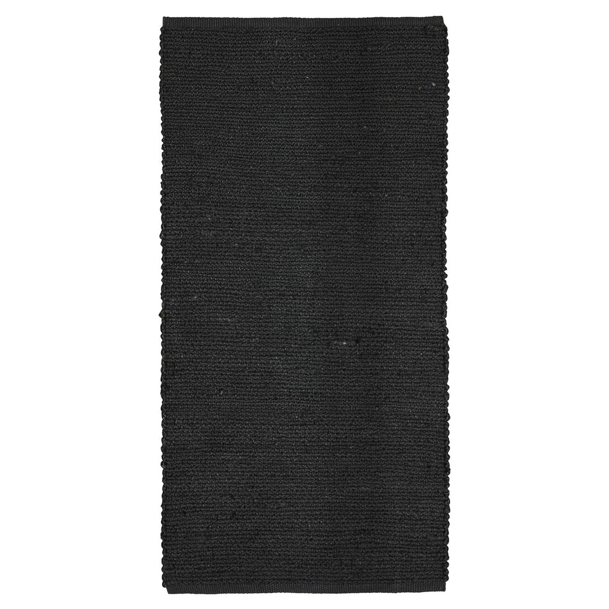 Boel & Jan Merida jute vloerkleed zwart 70x200 cm | Scandinavisch Interieur | Vloerkleden van natuurlijke vezels | Zwart