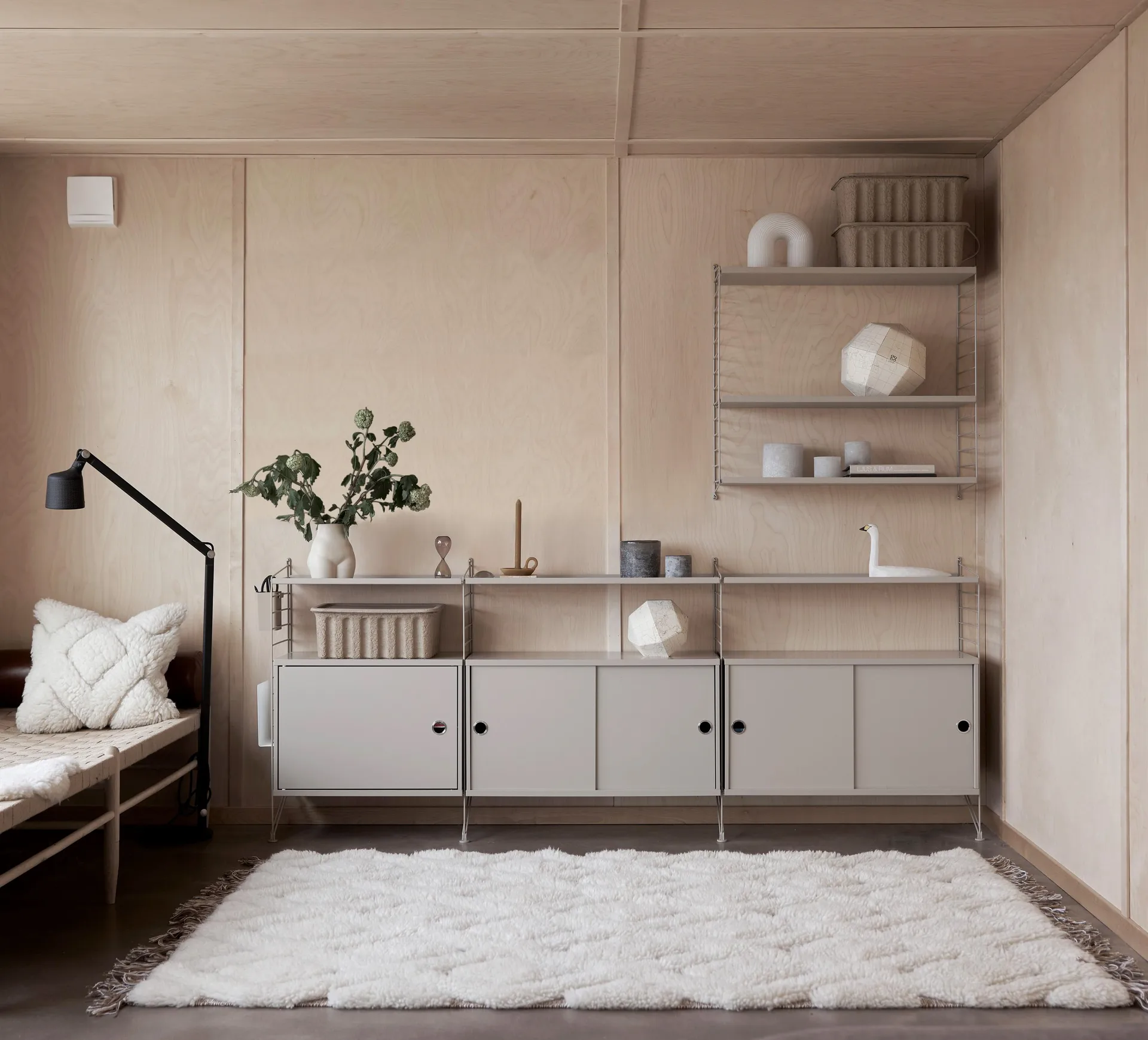 Molly wollen vloerkleed 200x300 cm, Wit Boel & Jan