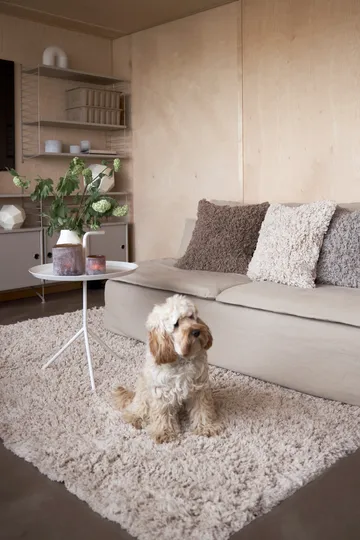 Noma katoenen vloerkleed 160x230 cm - Beige - Boel & Jan