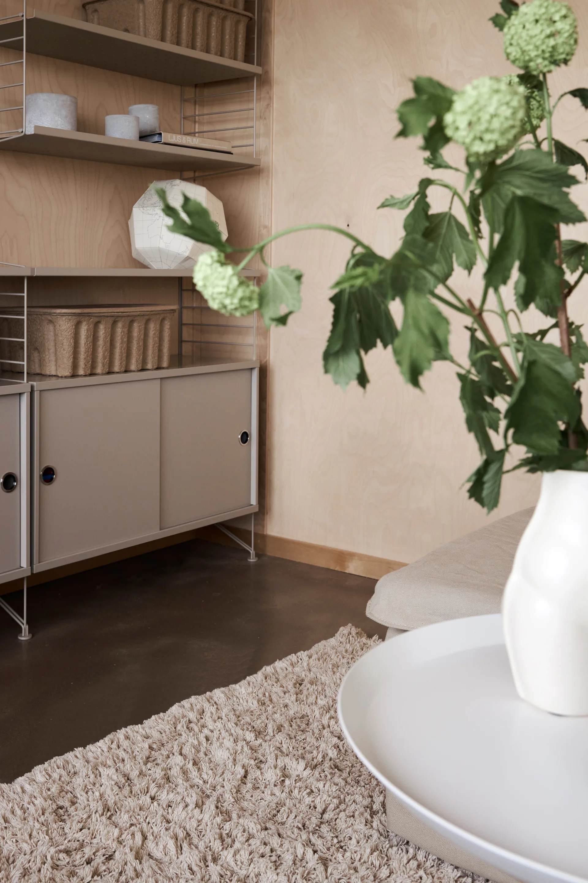 Noma katoenen vloerkleed 70x140 cm, Beige Boel & Jan