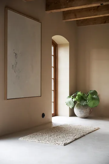 Noma katoenen vloerkleed 70x140 cm - Beige - Boel & Jan