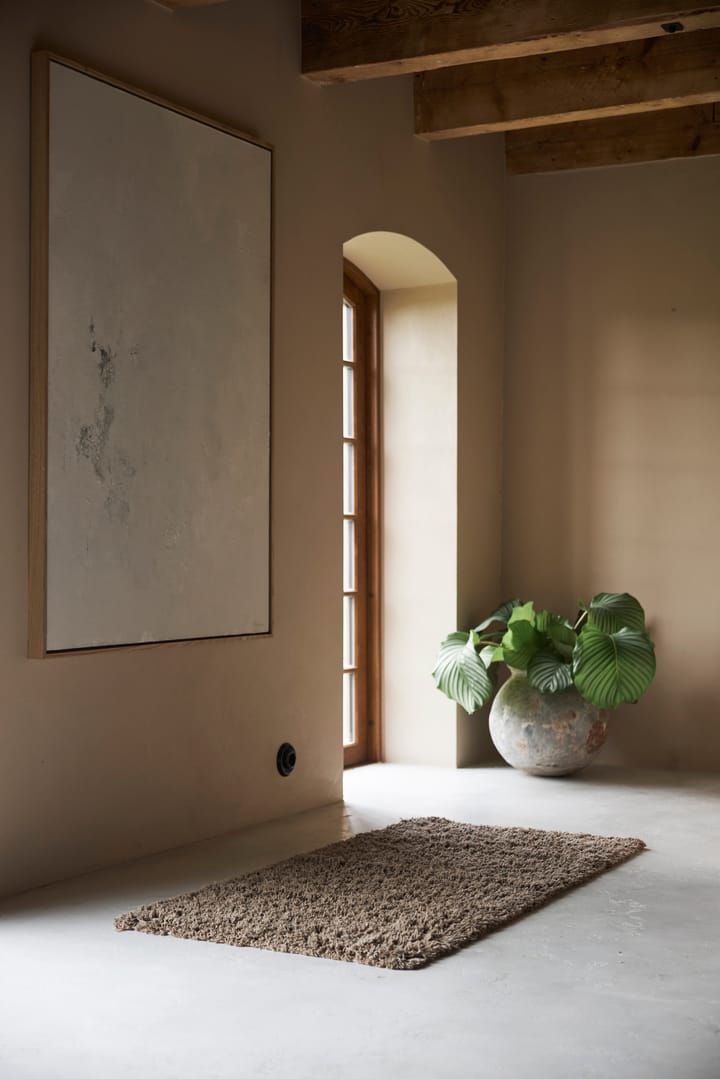 Noma katoenen vloerkleed 70x140 cm, Bruin Boel & Jan