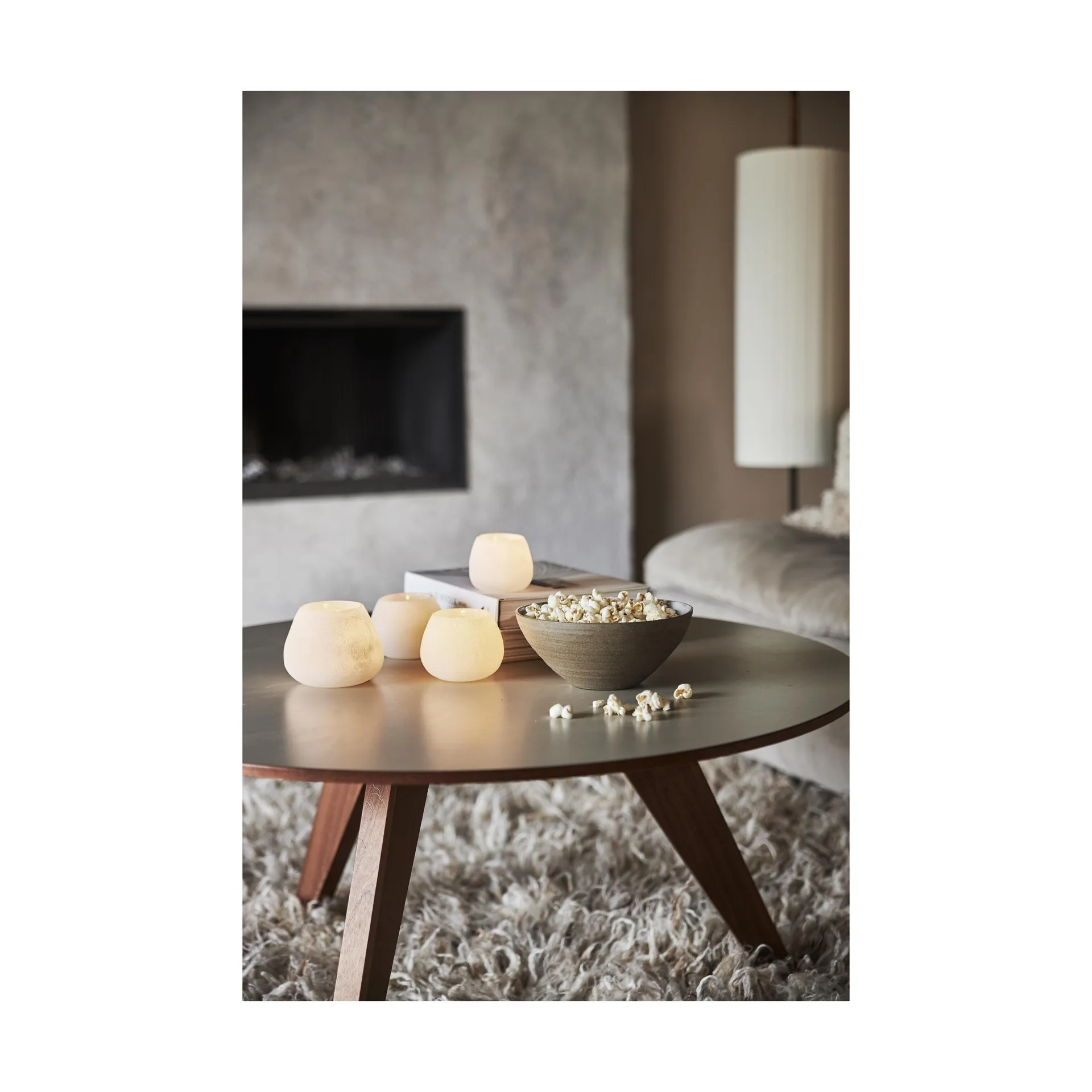 Norrvik waxinelichtjeshouder wit, Ø11 cm Boel & Jan