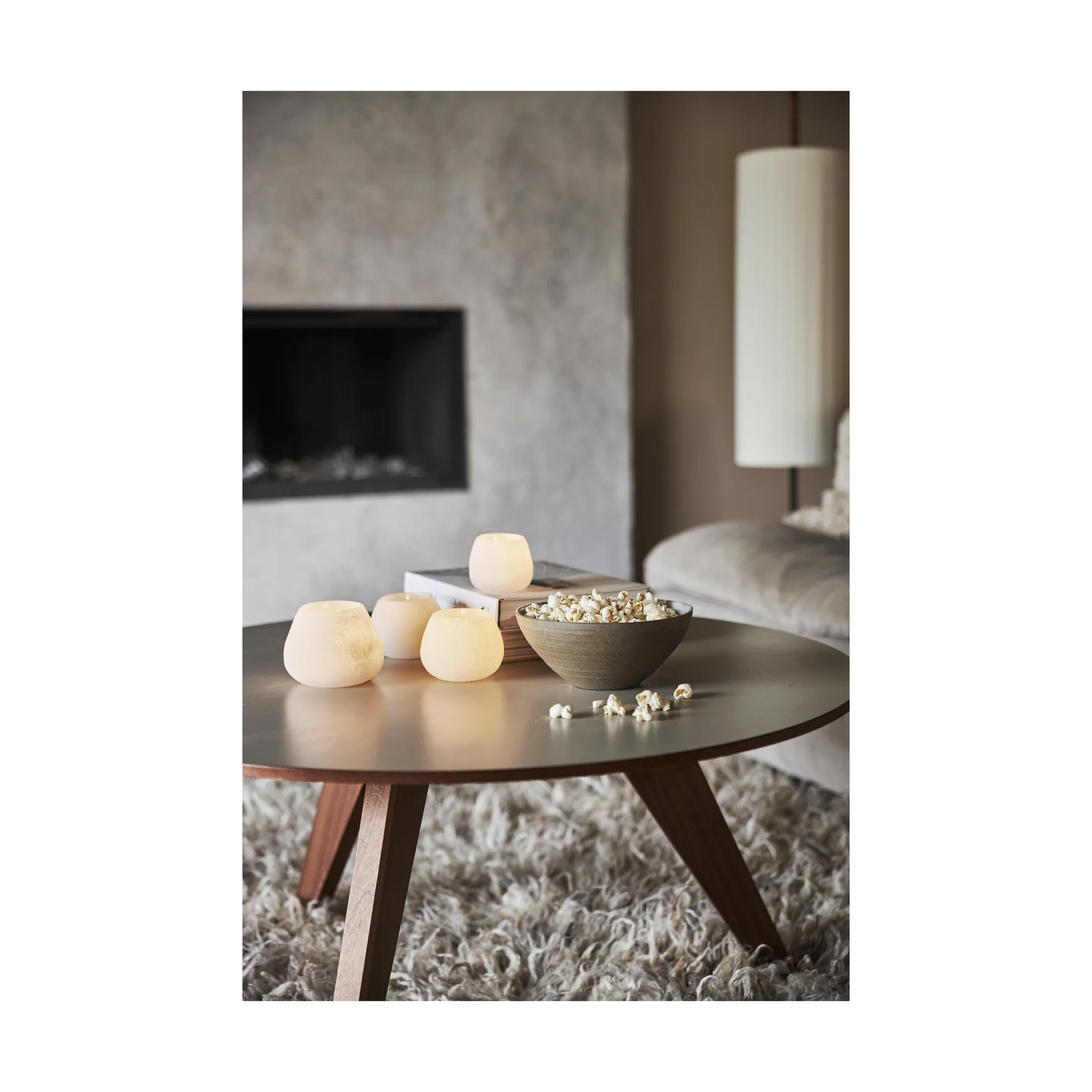 Norrvik waxinelichtjeshouder wit, Ø7,5 cm Boel & Jan