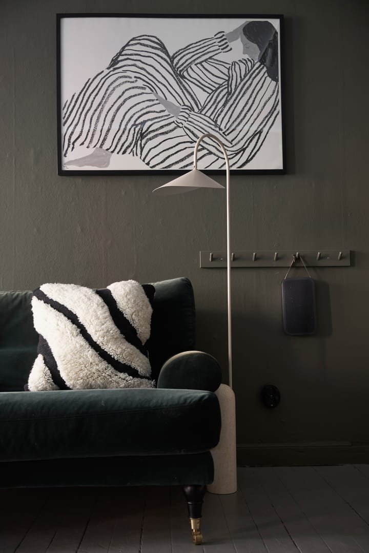 Rio kussenhoes katoen 48x48 cm, Zwart Boel & Jan