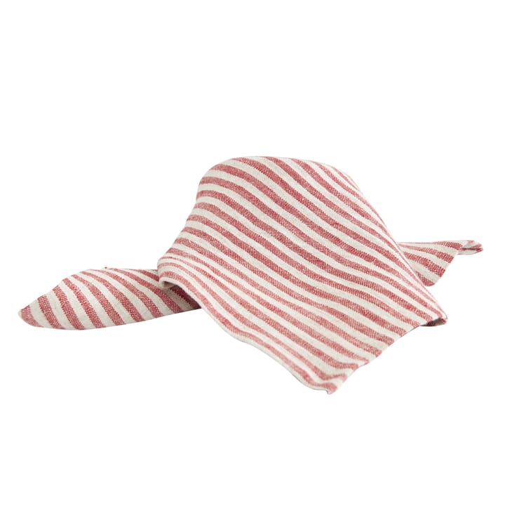Rough Linen Stripe linnen servet - Rood - Boel & Jan