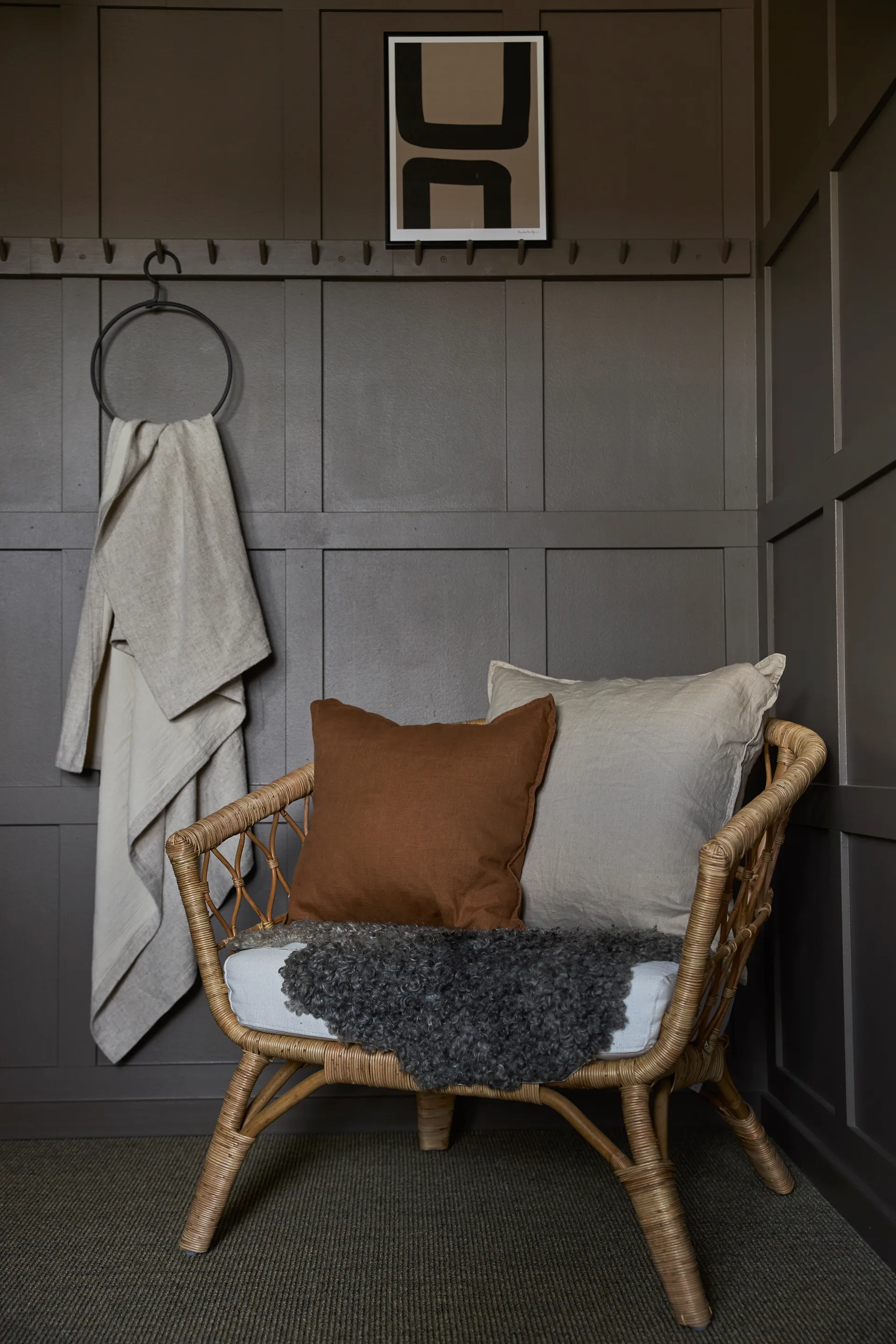 Sabina kussenhoes 45x45 cm, Lichtbruin Boel & Jan