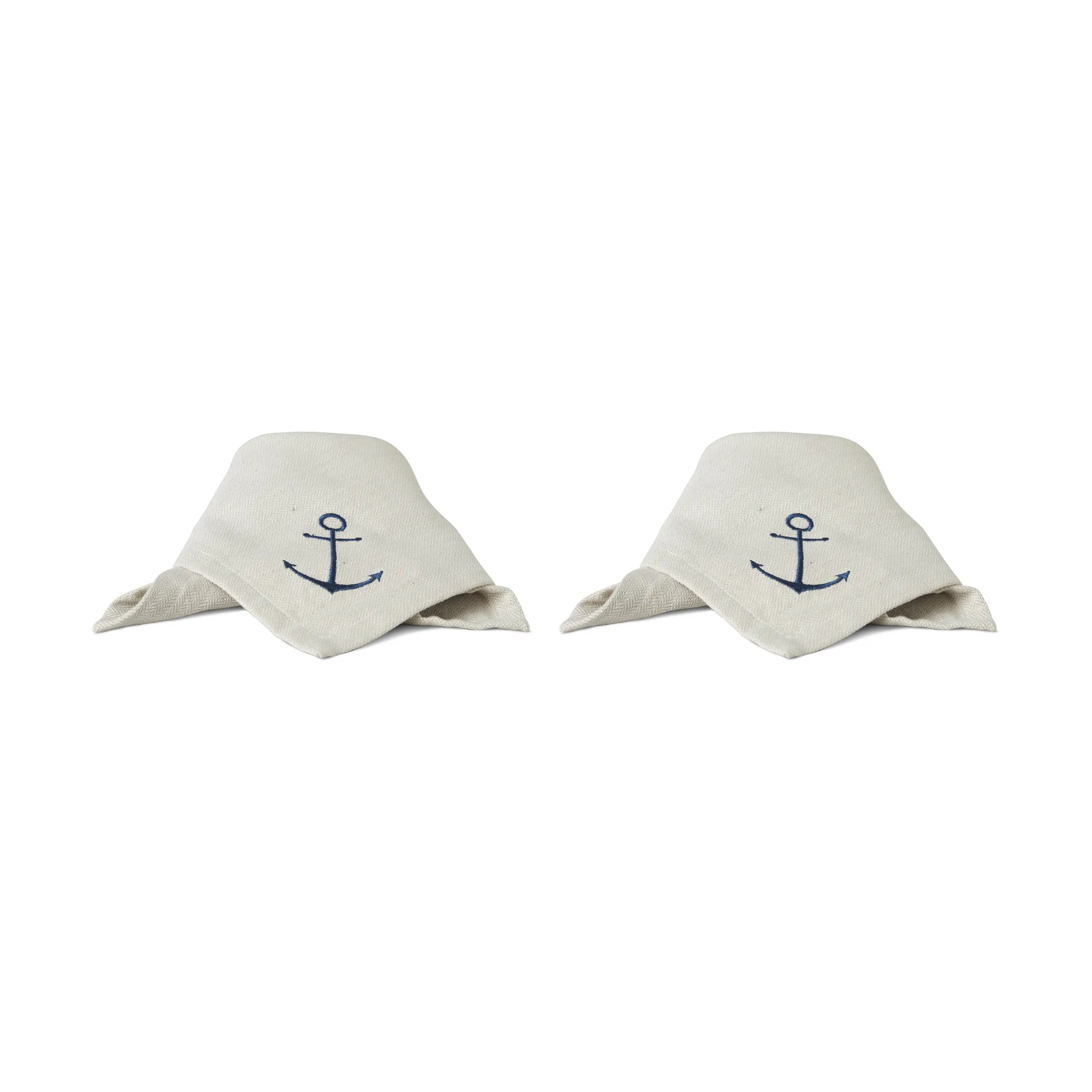 Sjösala katoenen servet 40x40 cm 2-pack, Beige Boel & Jan
