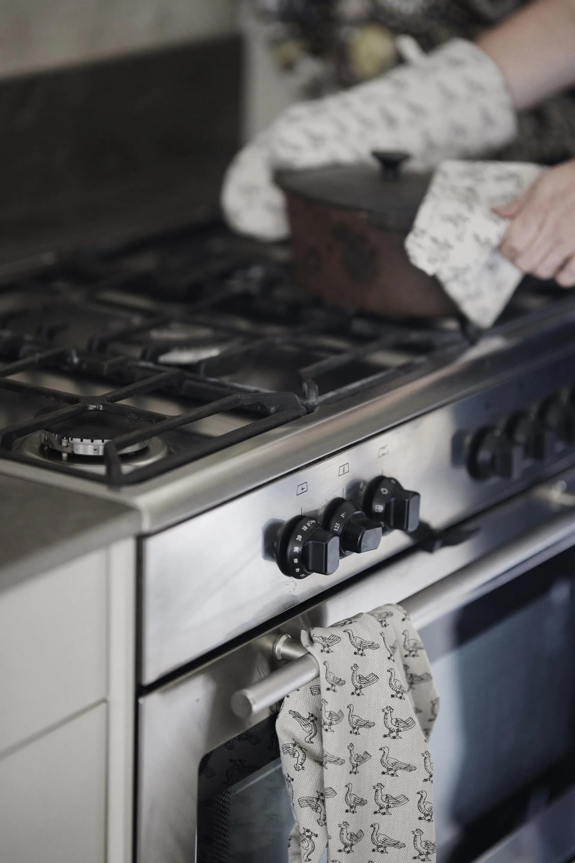 Stina keukenhanddoek 50x70 cm, Beige Boel & Jan