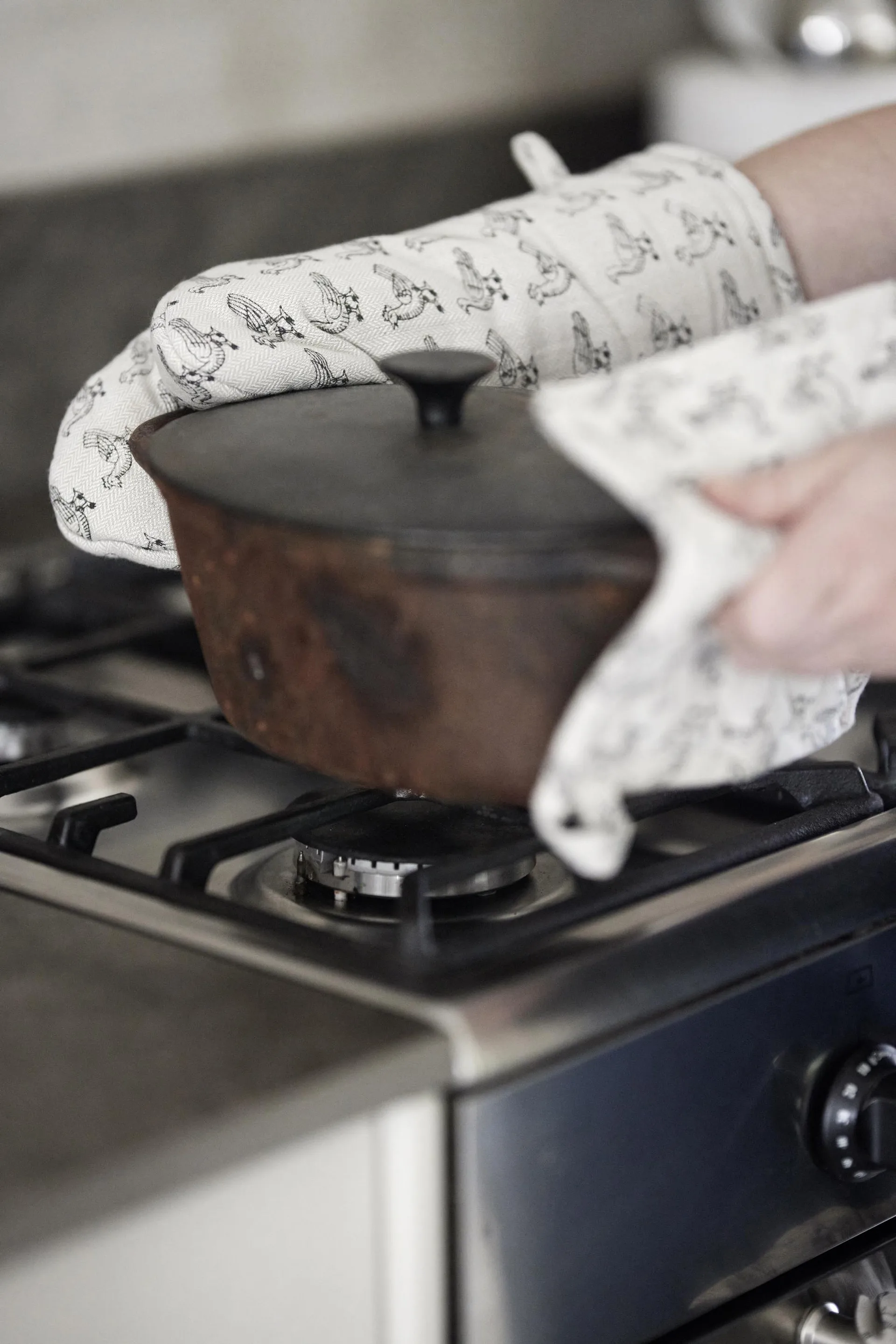 Stina pannenlap 15x30 cm, Beige Boel & Jan