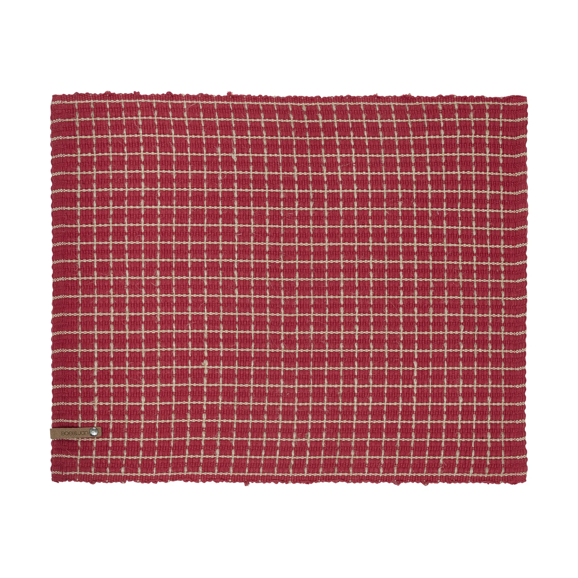 Tällberg placemat 35x45 cm, Rood-natuur Boel & Jan