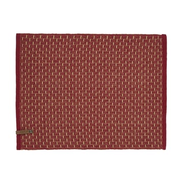 Theun placemat 35x45 cm - Rood-natuur - Boel & Jan