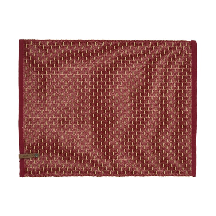 Theun placemat 35x45 cm - Rood-natuur - Boel & Jan