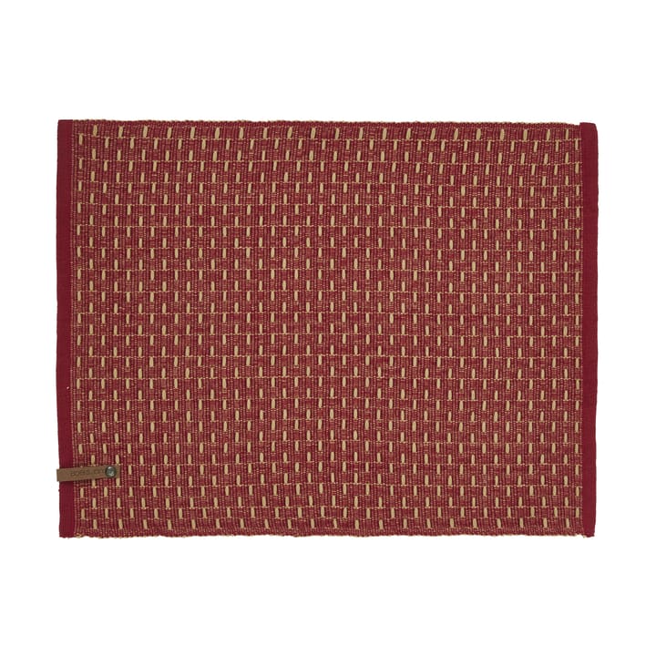 Theun placemat 35x45 cm - Rood-natuur - Boel & Jan