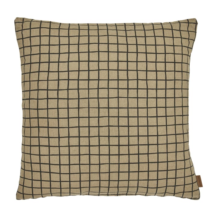 Tofta check kussenhoes 45x45 cm - Bruin - Boel & Jan