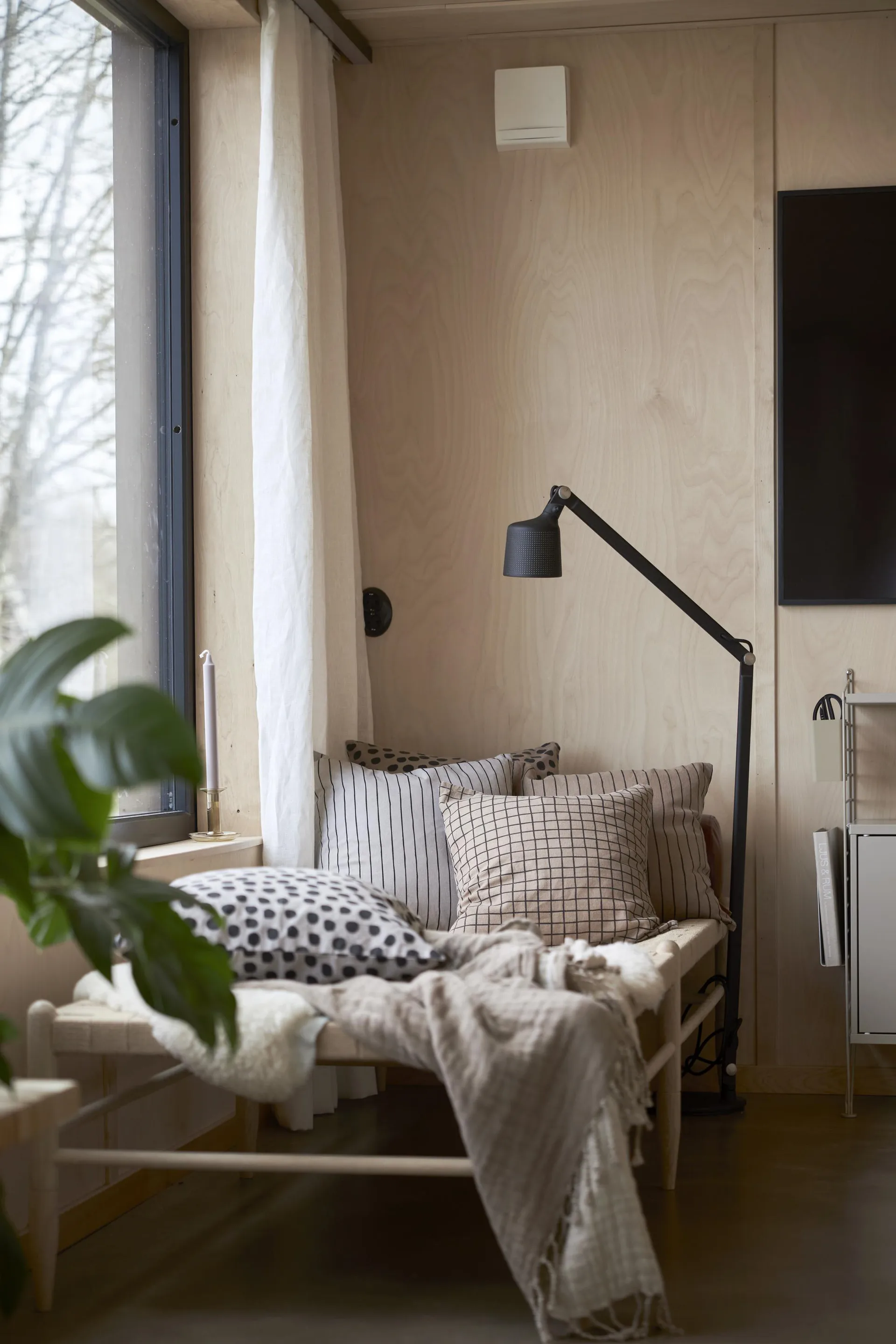 Tofta dots kussenhoes 45x45 cm, Bruin Boel & Jan