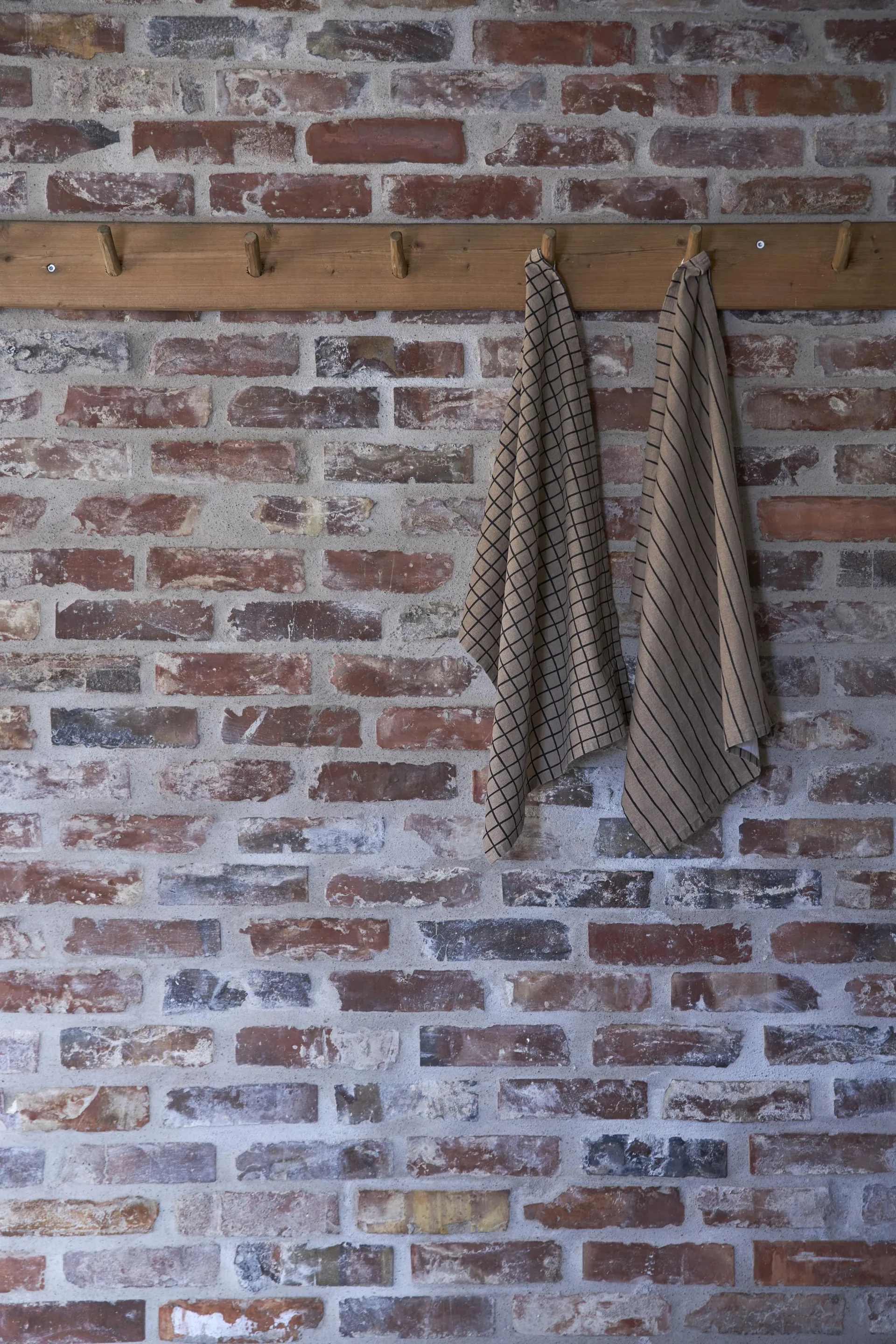 Tofta mix keukenhanddoek 50x70 cm 2-pack, Bruin Boel & Jan