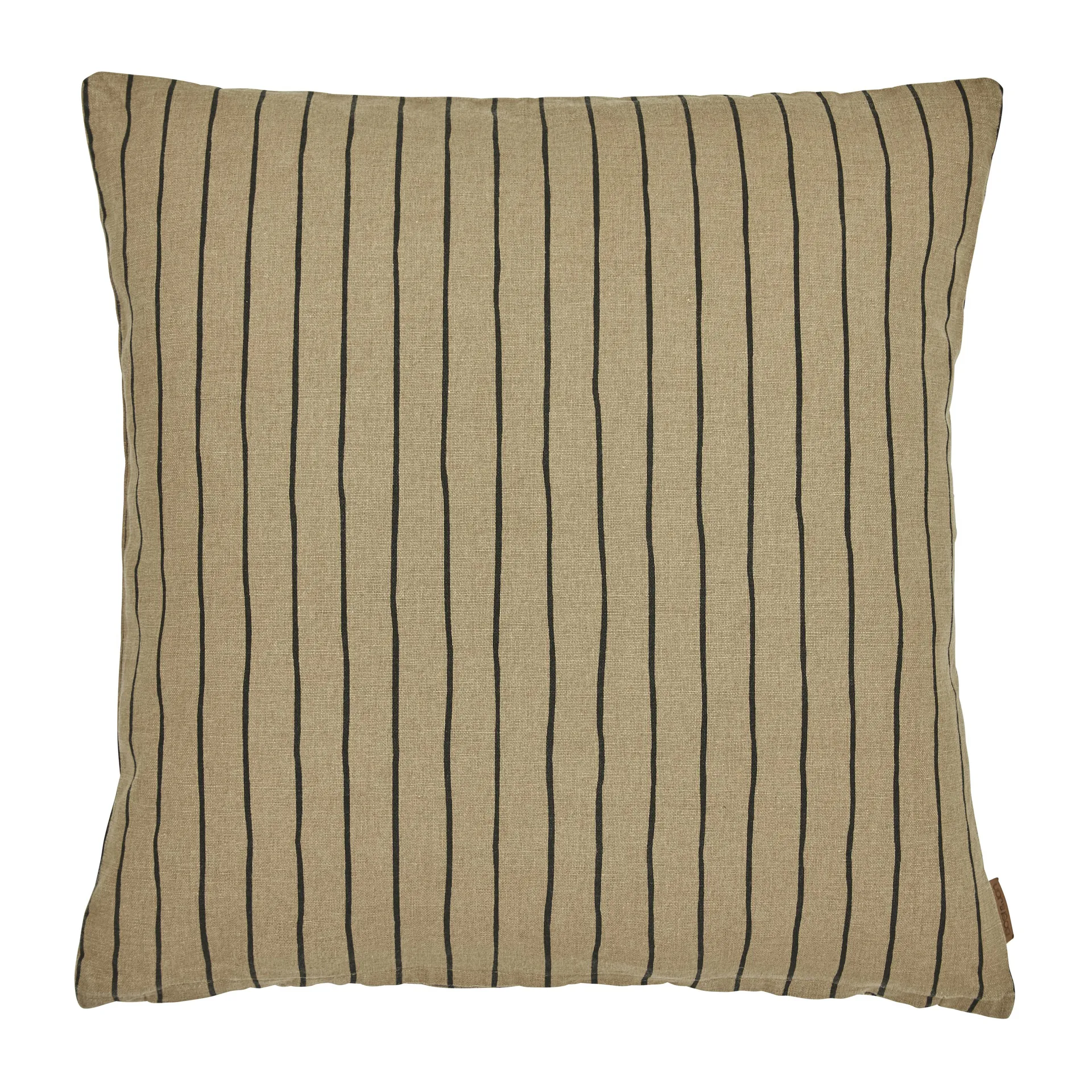 Tofta stripe kussenhoes 45x45 cm, Bruin Boel & Jan