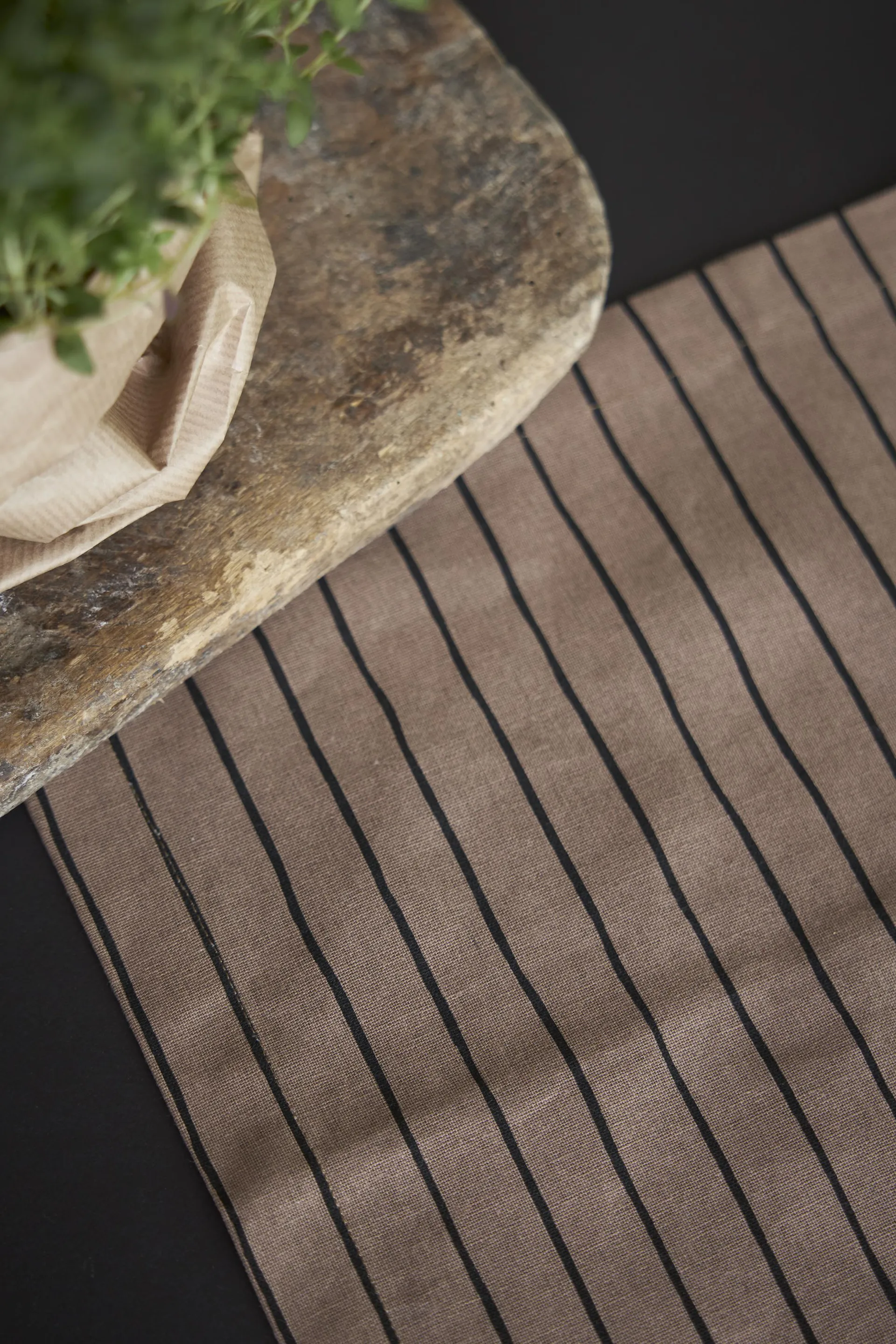 Tofta stripe placemat 35x45 cm, Bruin Boel & Jan