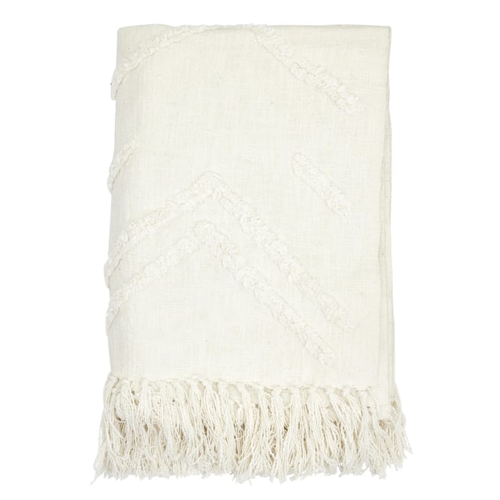 Tovhult katoenen plaid 130x170 cm, Offwhite Boel & Jan