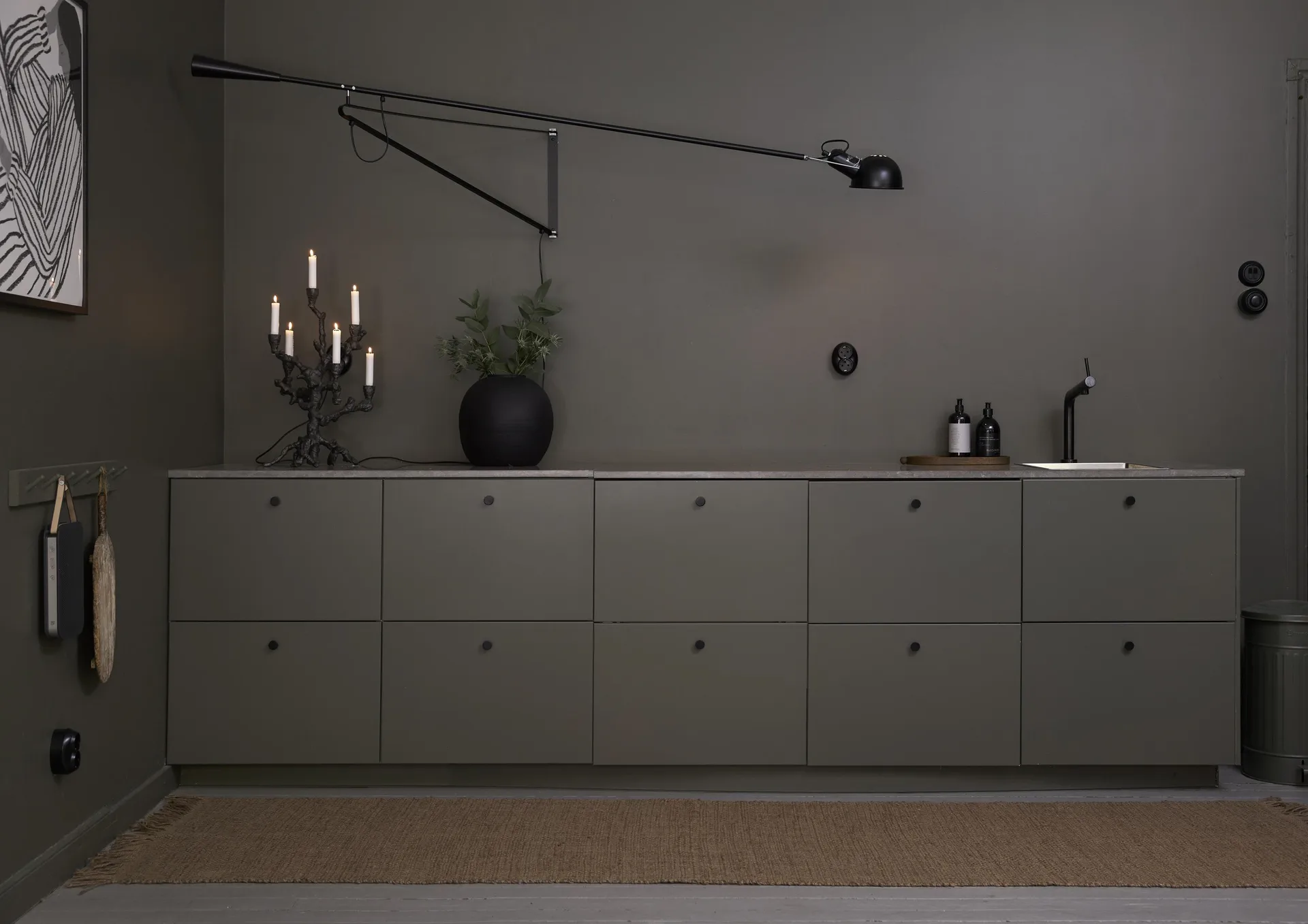 Vilda jute vloerkleed 80x300 cm, Natuur Boel & Jan