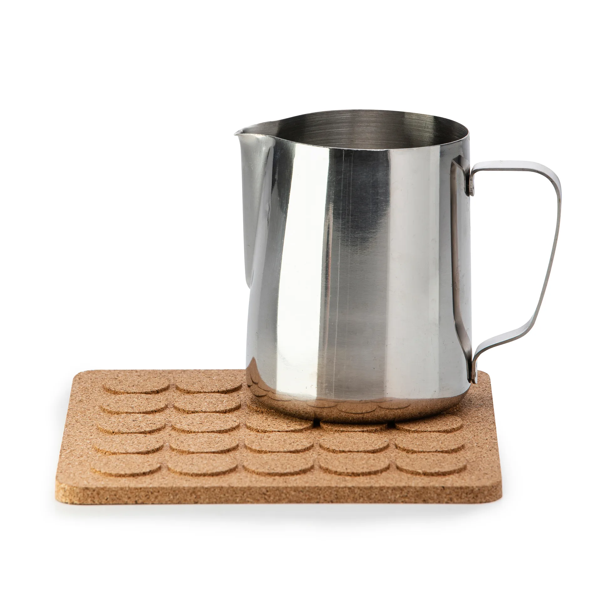 Dots vierkante pannenonderzetter 20x20 cm, Bruin Born In Sweden