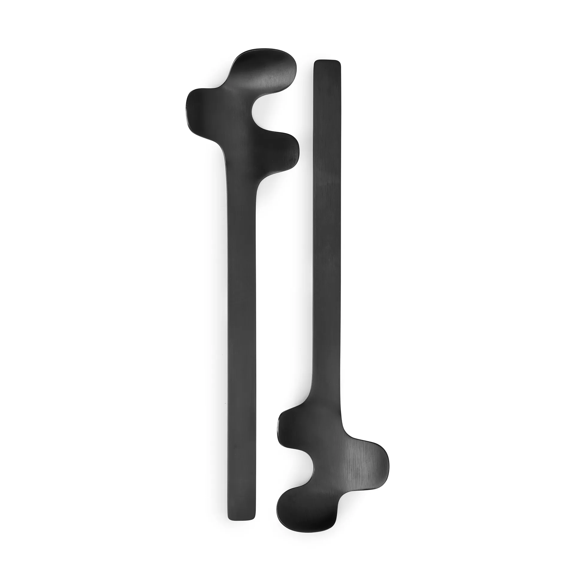 Leaf saladebestek, Brushed Black Born In Sweden