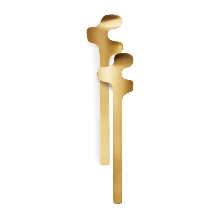 Leaf saladebestek, Brushed Gold Born In Sweden