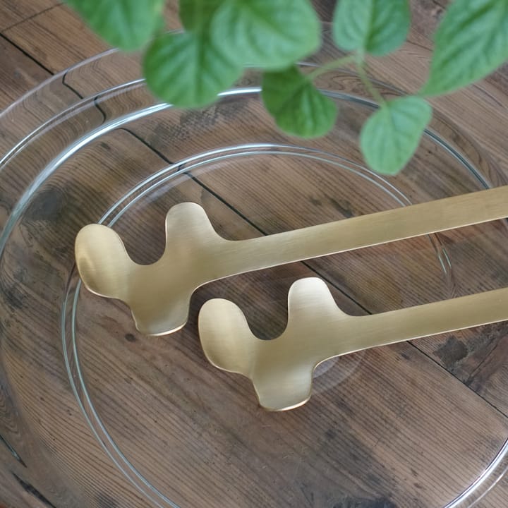 Leaf saladebestek, Brushed Gold Born In Sweden