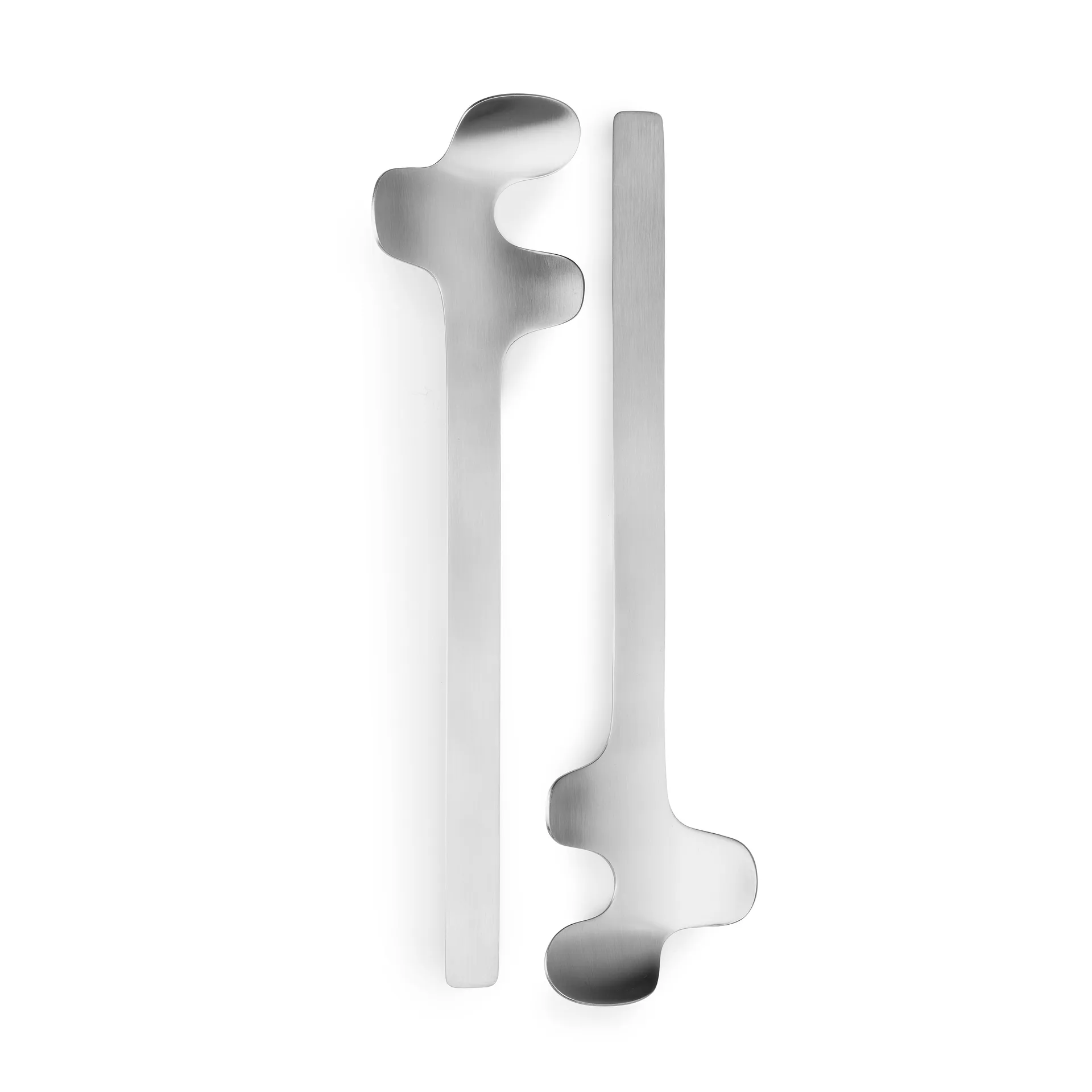 Leaf saladebestek, Brushed Steel Born In Sweden