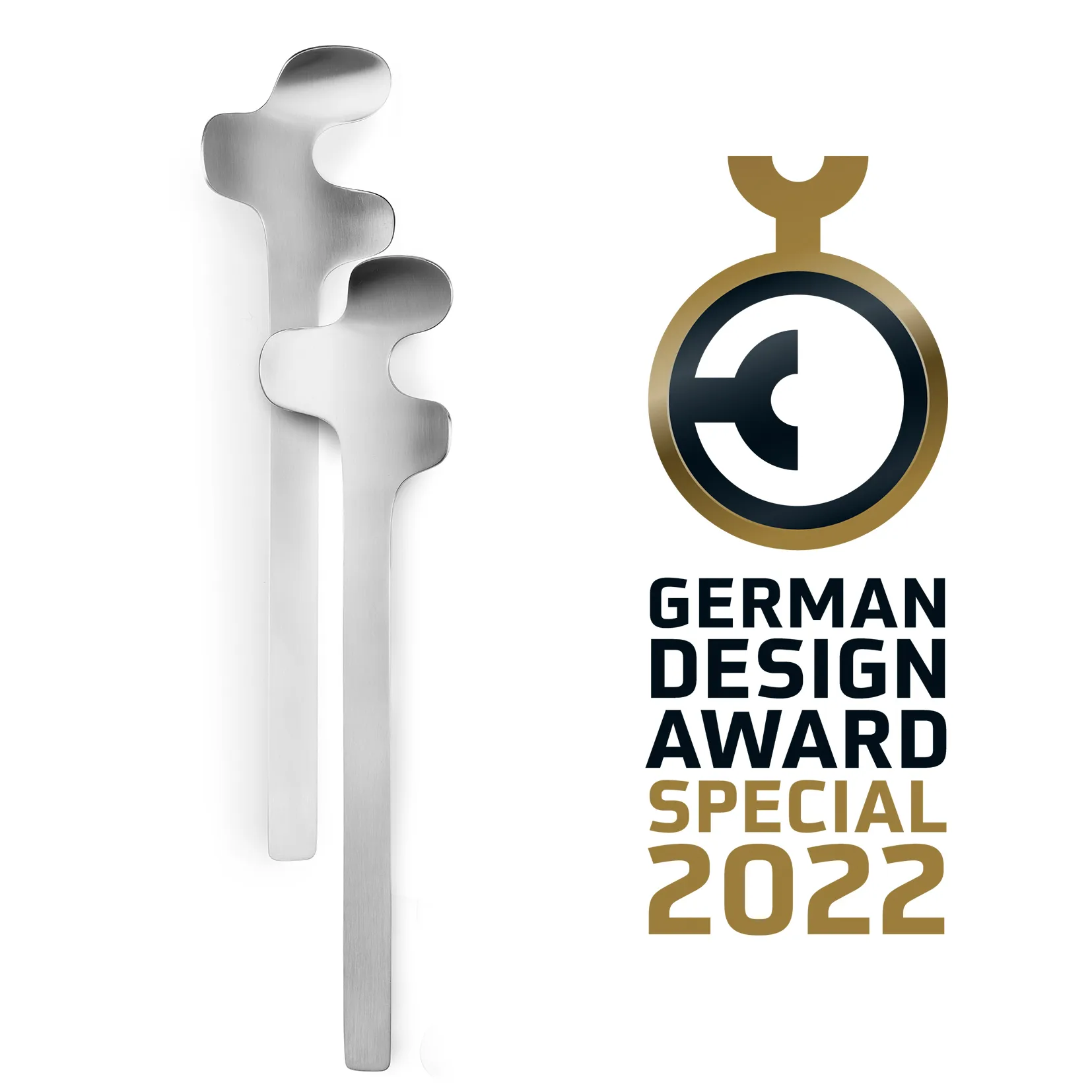 Leaf saladebestek, Brushed Steel Born In Sweden