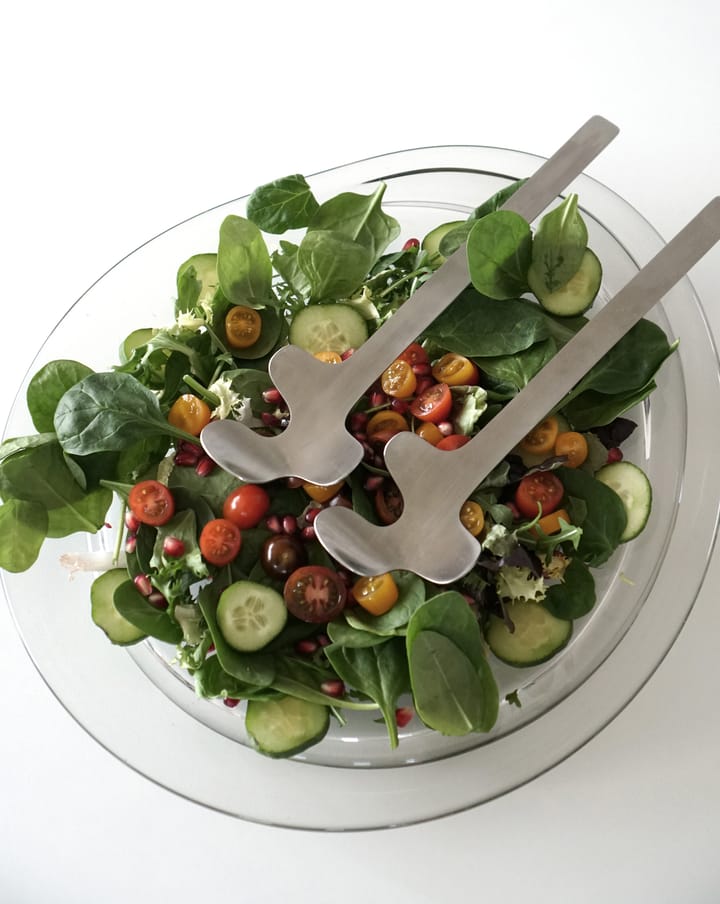 Leaf saladebestek, Brushed Steel Born In Sweden
