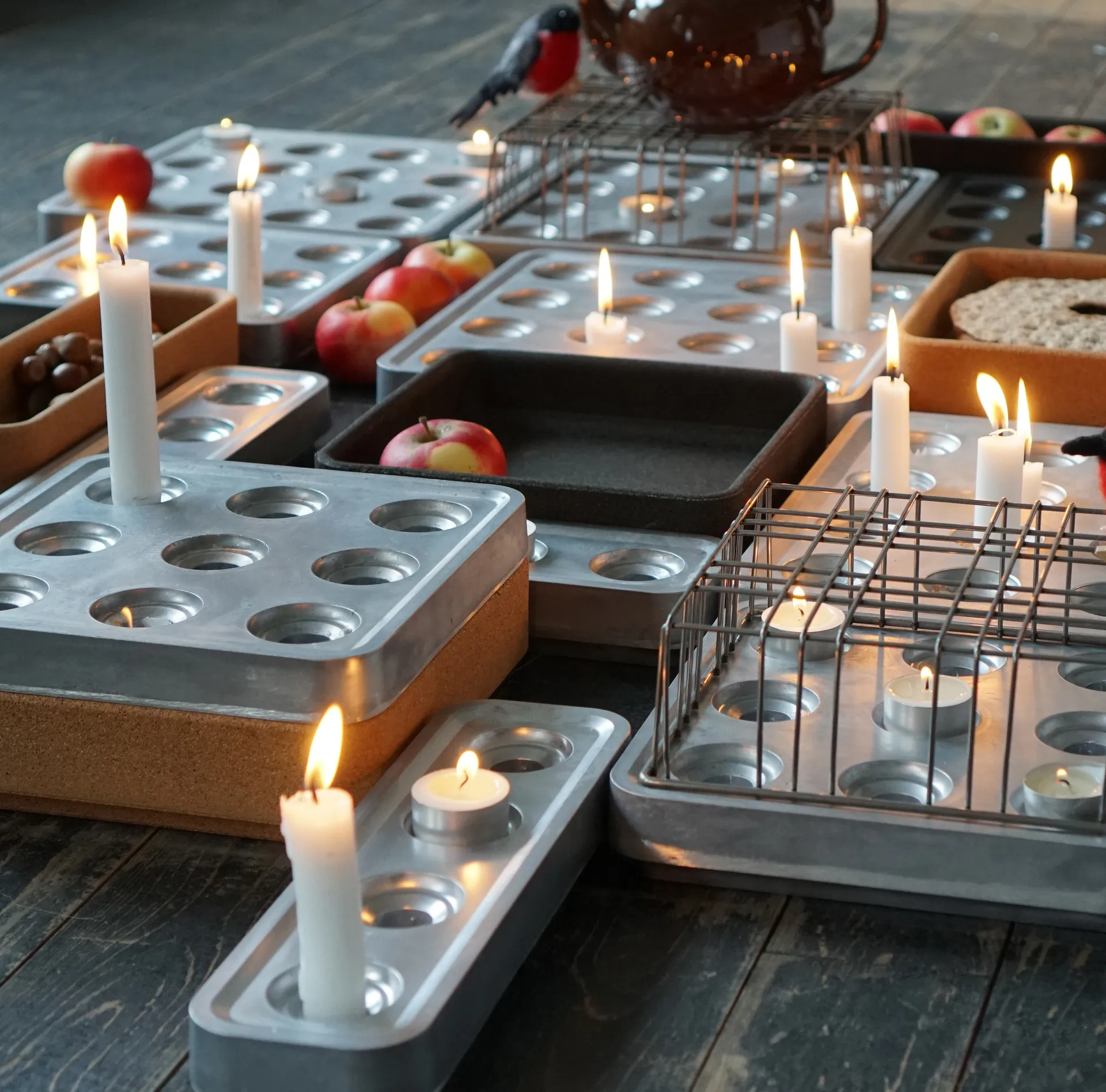 Stumpastaken kaarsenhouder, groot Born In Sweden