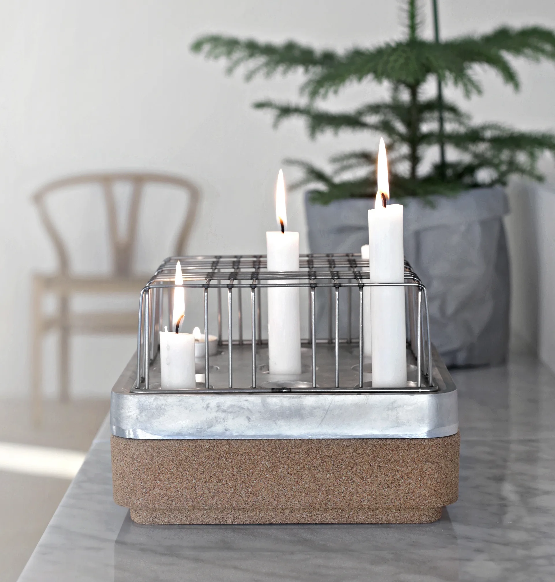 Stumpastaken kaarsenhouder, klein Born In Sweden