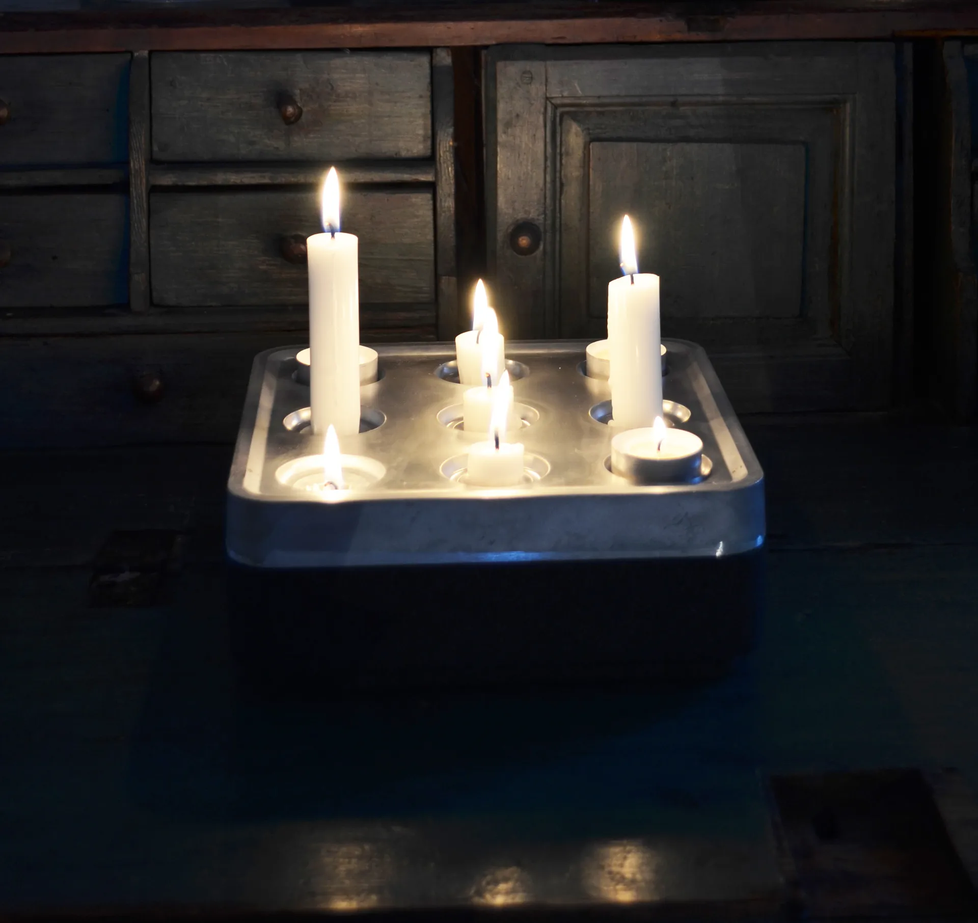 Stumpastaken kaarsenhouder, klein Born In Sweden