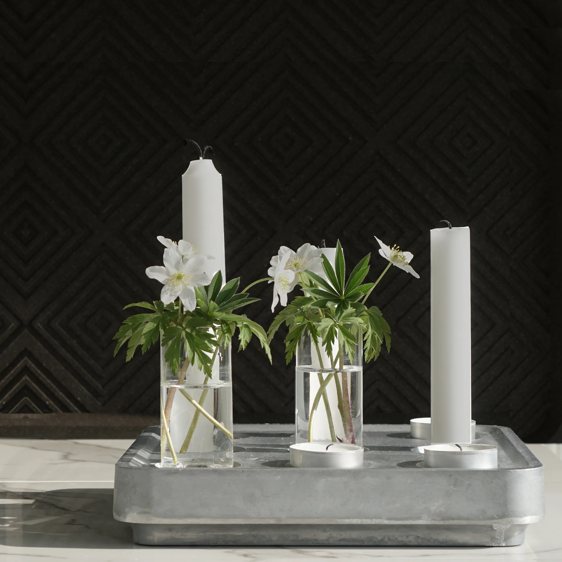 Stumpastaken kaarsenhouder, klein Born In Sweden