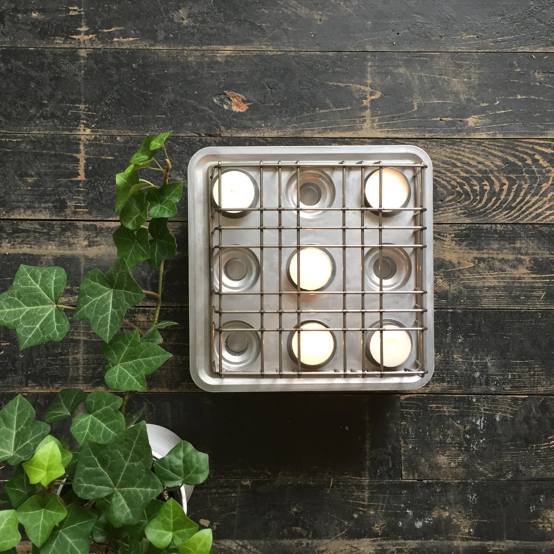 Stumpastaken kaarsenhouder, klein Born In Sweden