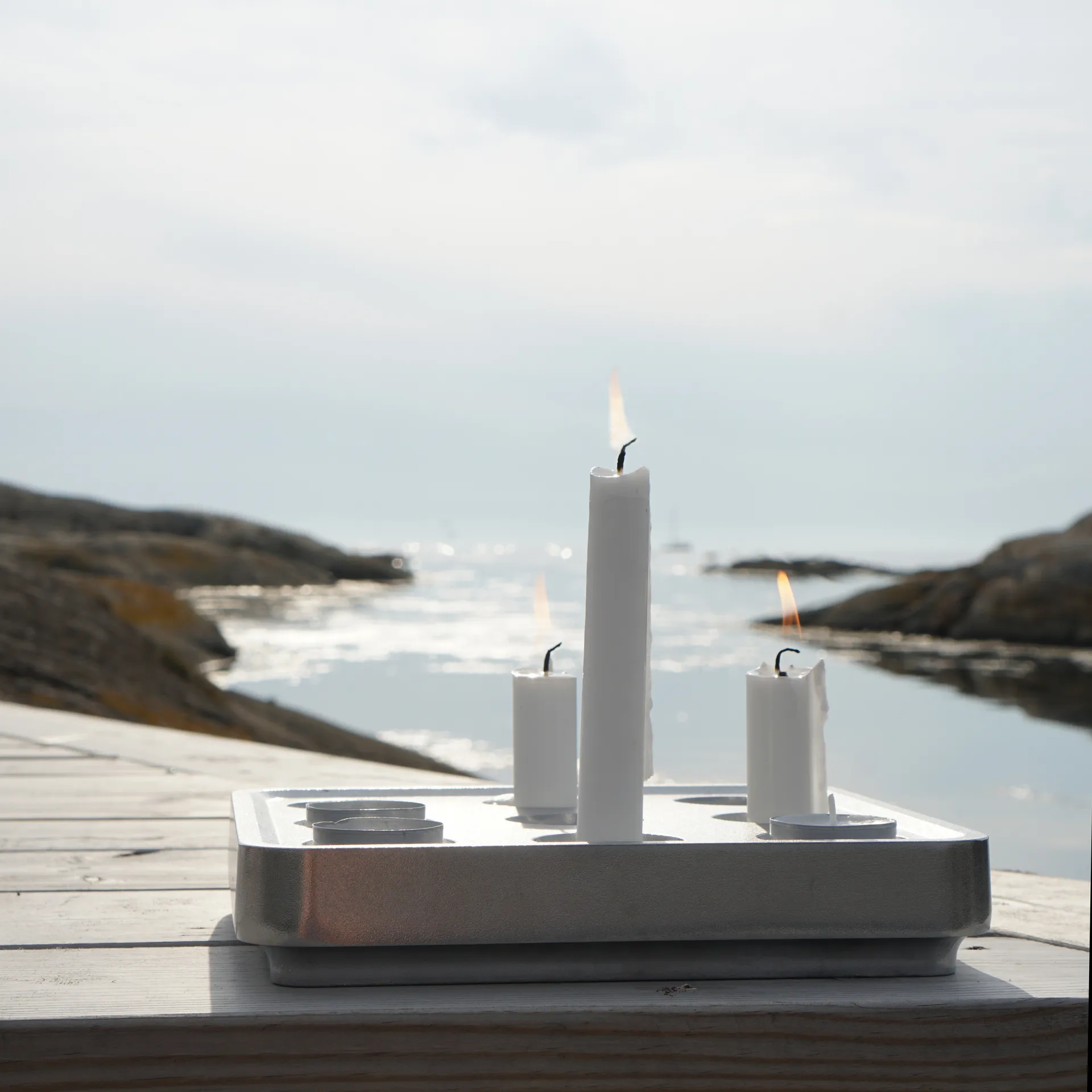 Stumpastaken kaarsenhouder, klein Born In Sweden