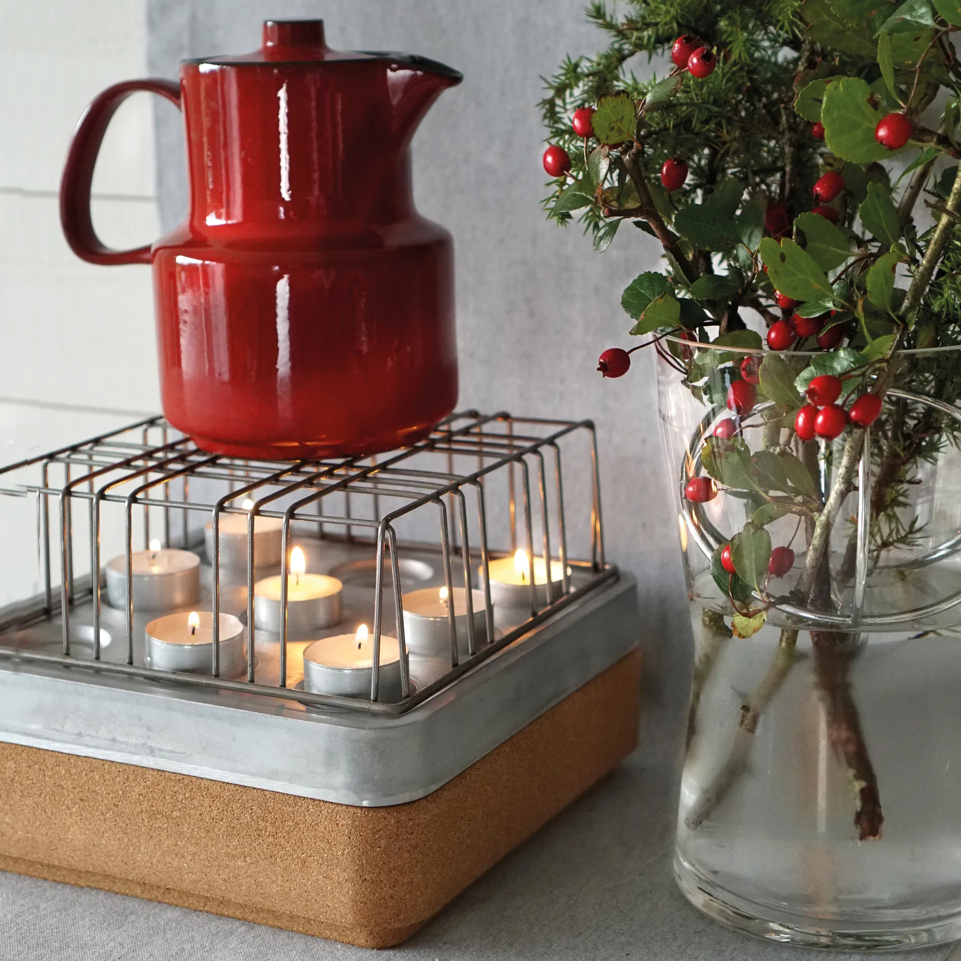 Stumpastaken kaarsenhouder, klein Born In Sweden